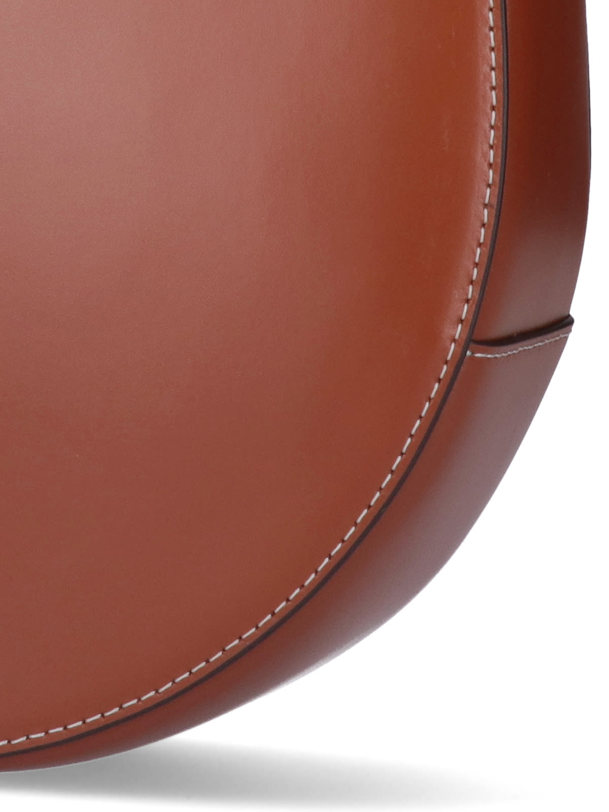 Shop Staud Shoulder Bag Moon In Brown