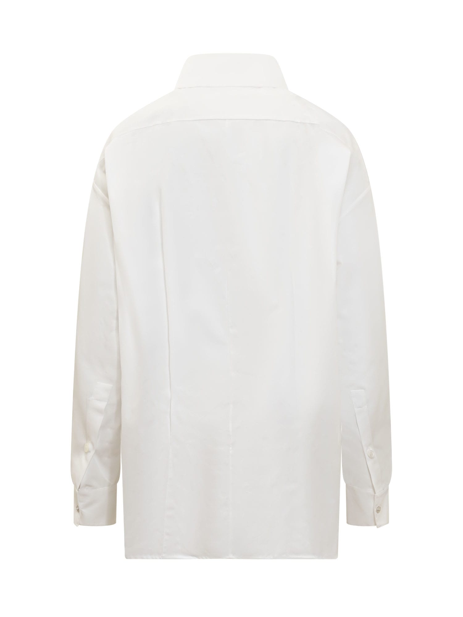 Shop Versace Shirt In Optical White