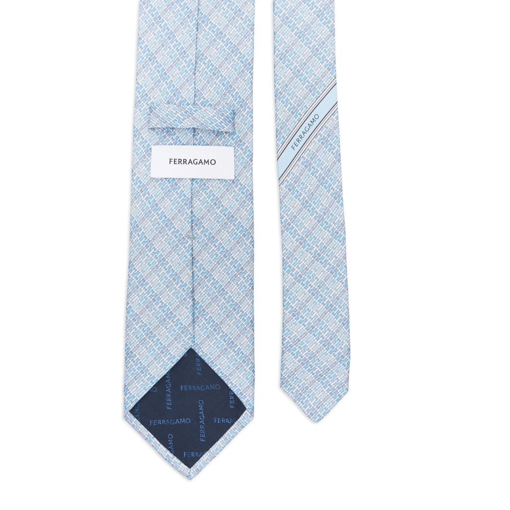 Ferragamo Tie In Blue