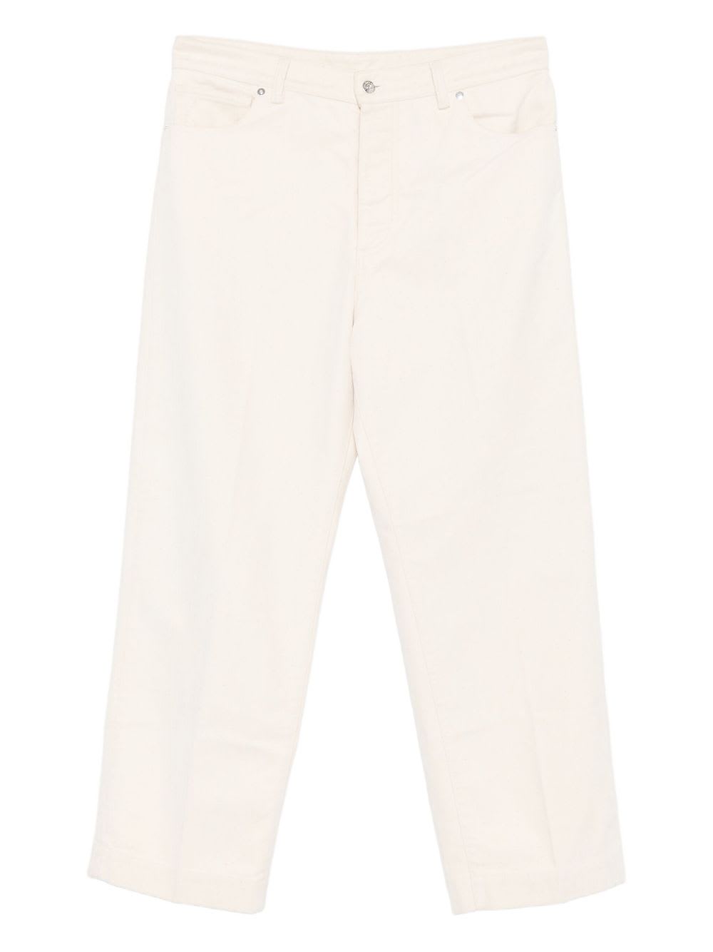 Nine In The Morning Beige Five-pocket Trousers In Neutral
