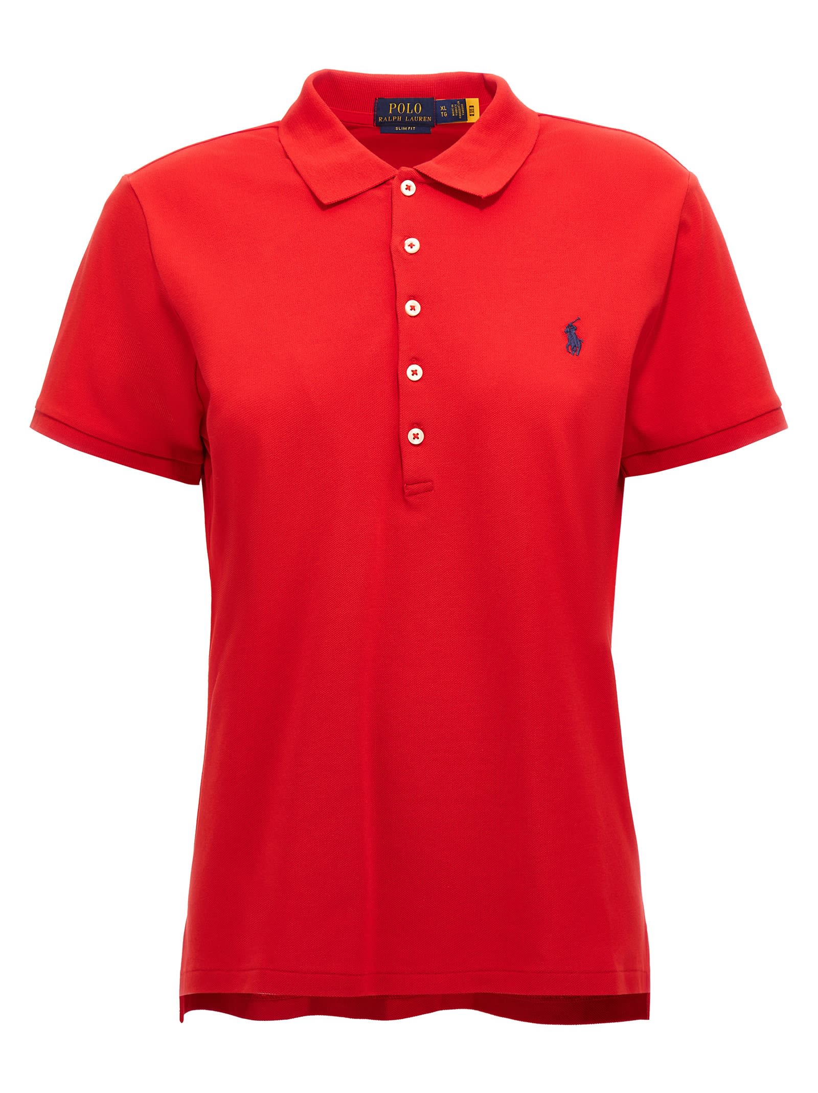 Shop Polo Ralph Lauren Julie Polo Shirt In Red