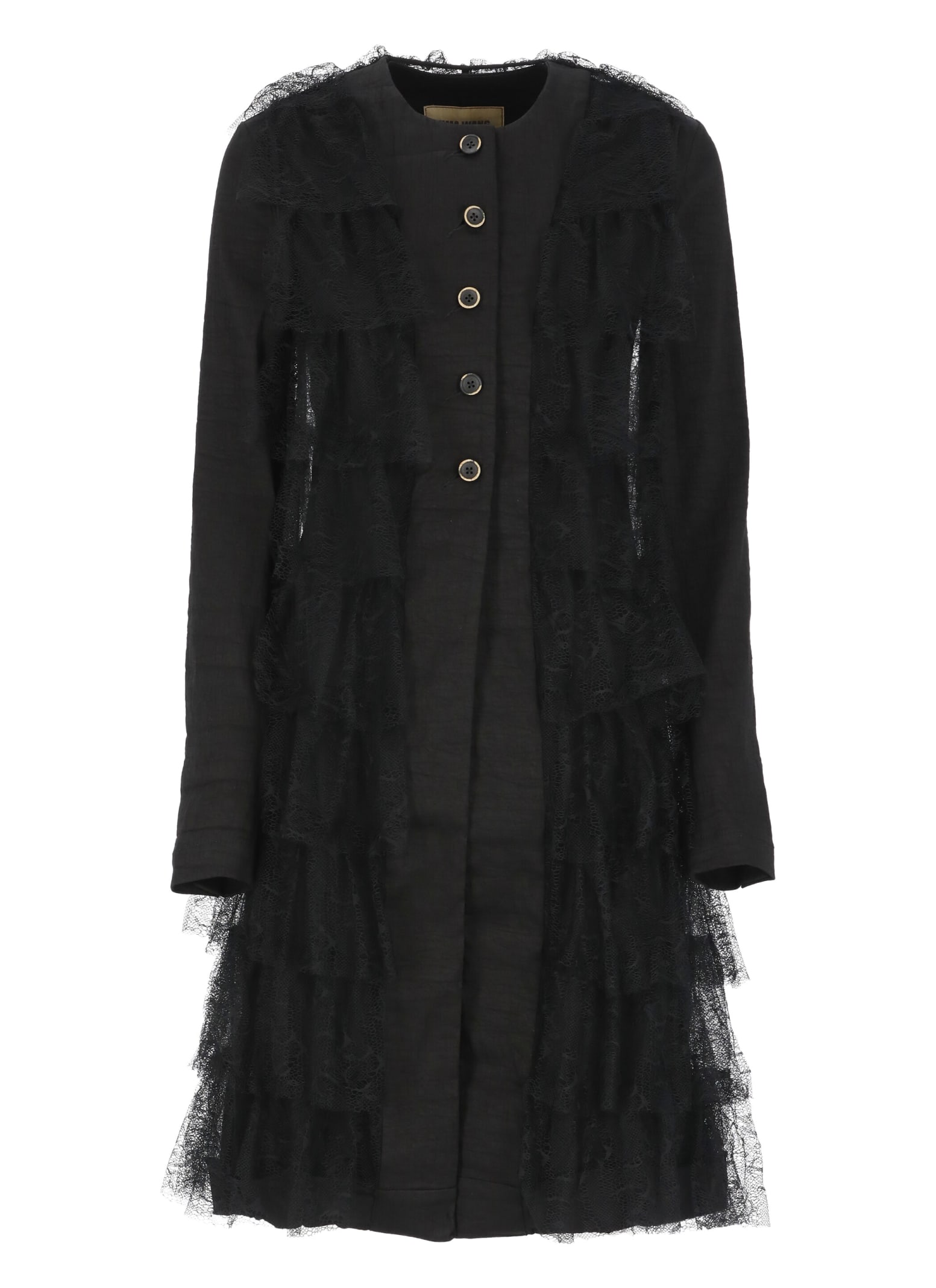 Shop Uma Wang Coda Coat In Black