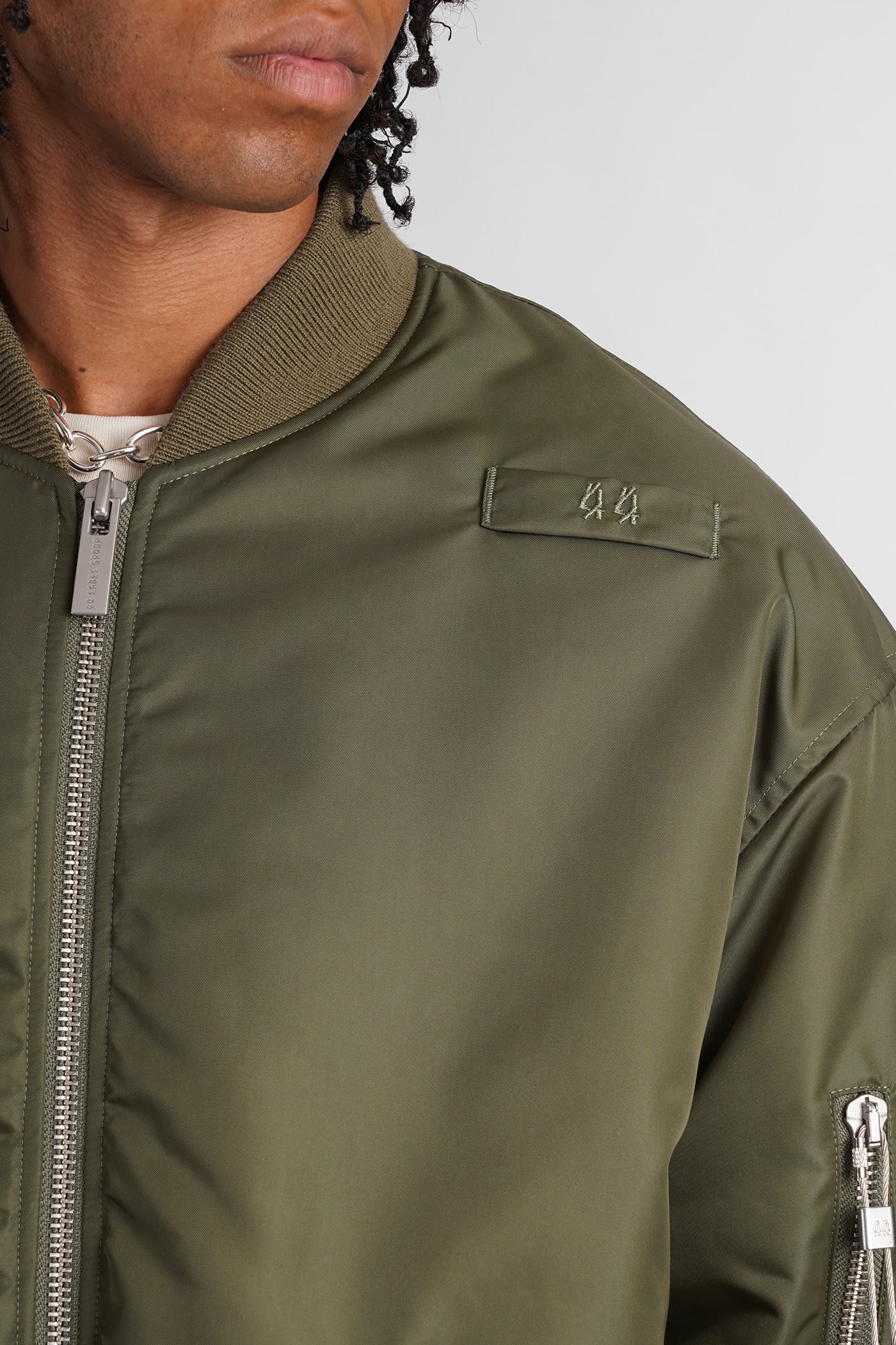 Shop 44 Label Group Bomber In Green Polyamide