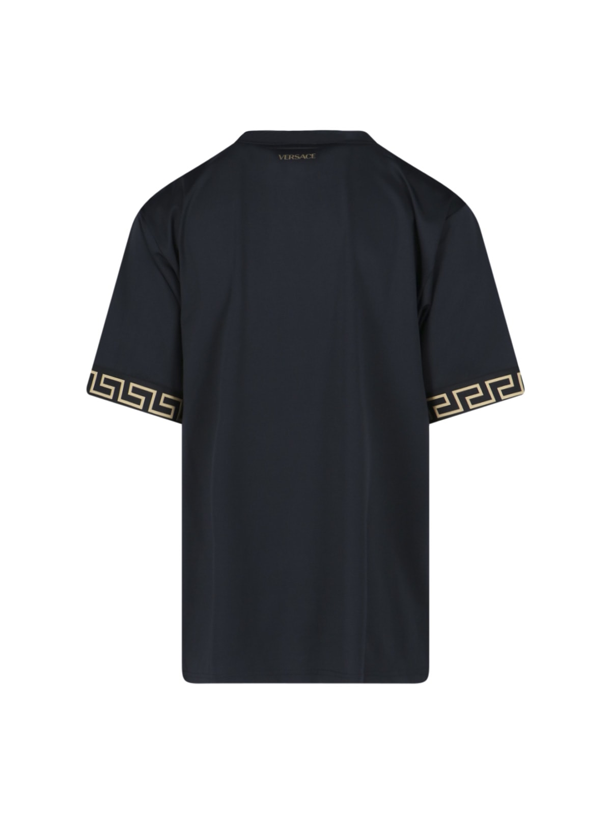 Shop Versace Greca Sports T-shirt In Black