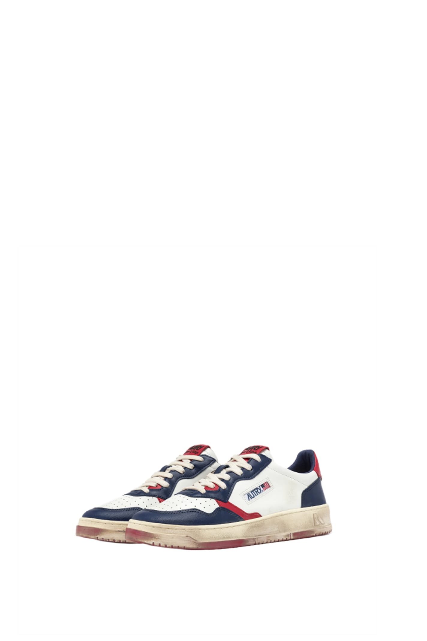 Shop Autry Medalist Low Super Vintage Sneakers In Blue