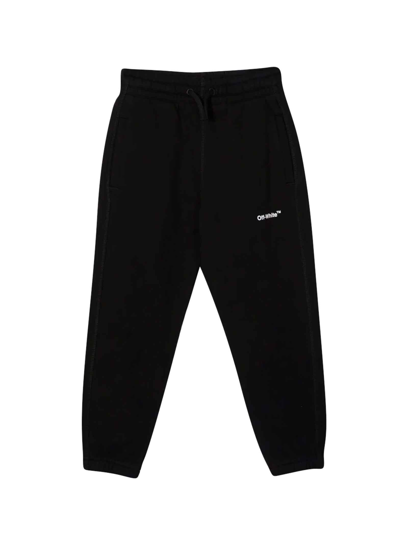 Off-White Black Trousers With White Print