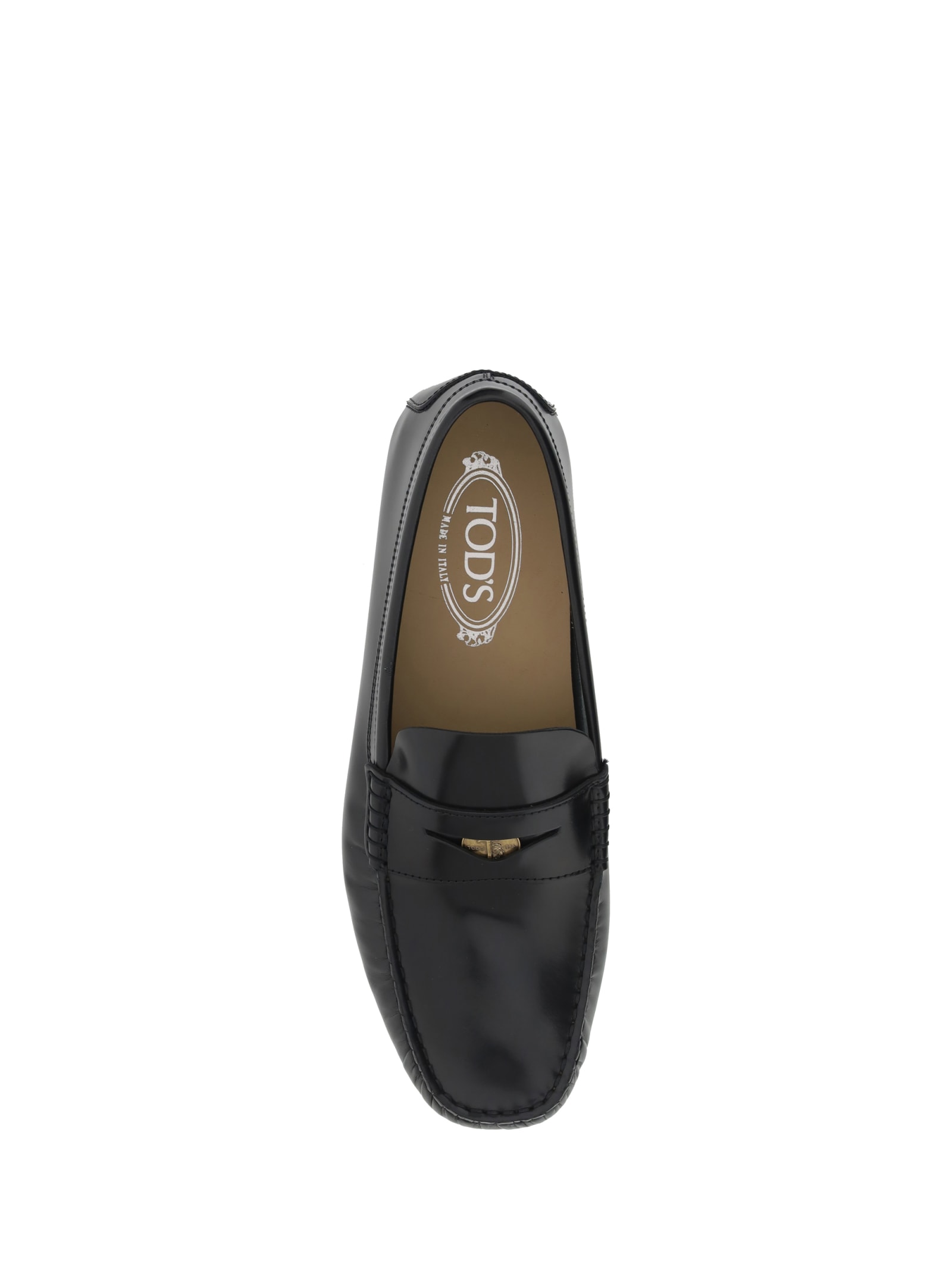 Shop Tod's Loafers In Nero