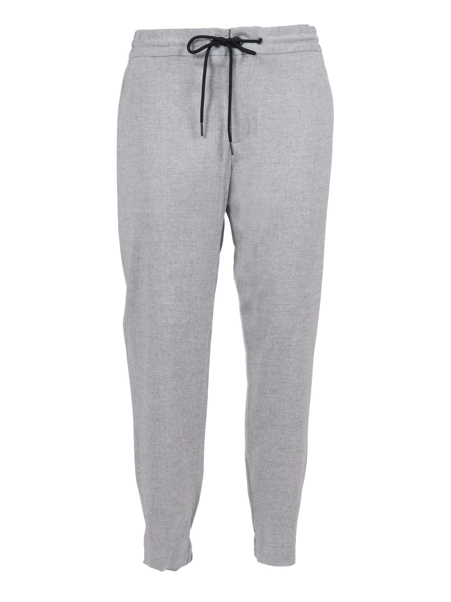 Tombolini Tapered Fit Running Pants With Textured Fabric In Gray