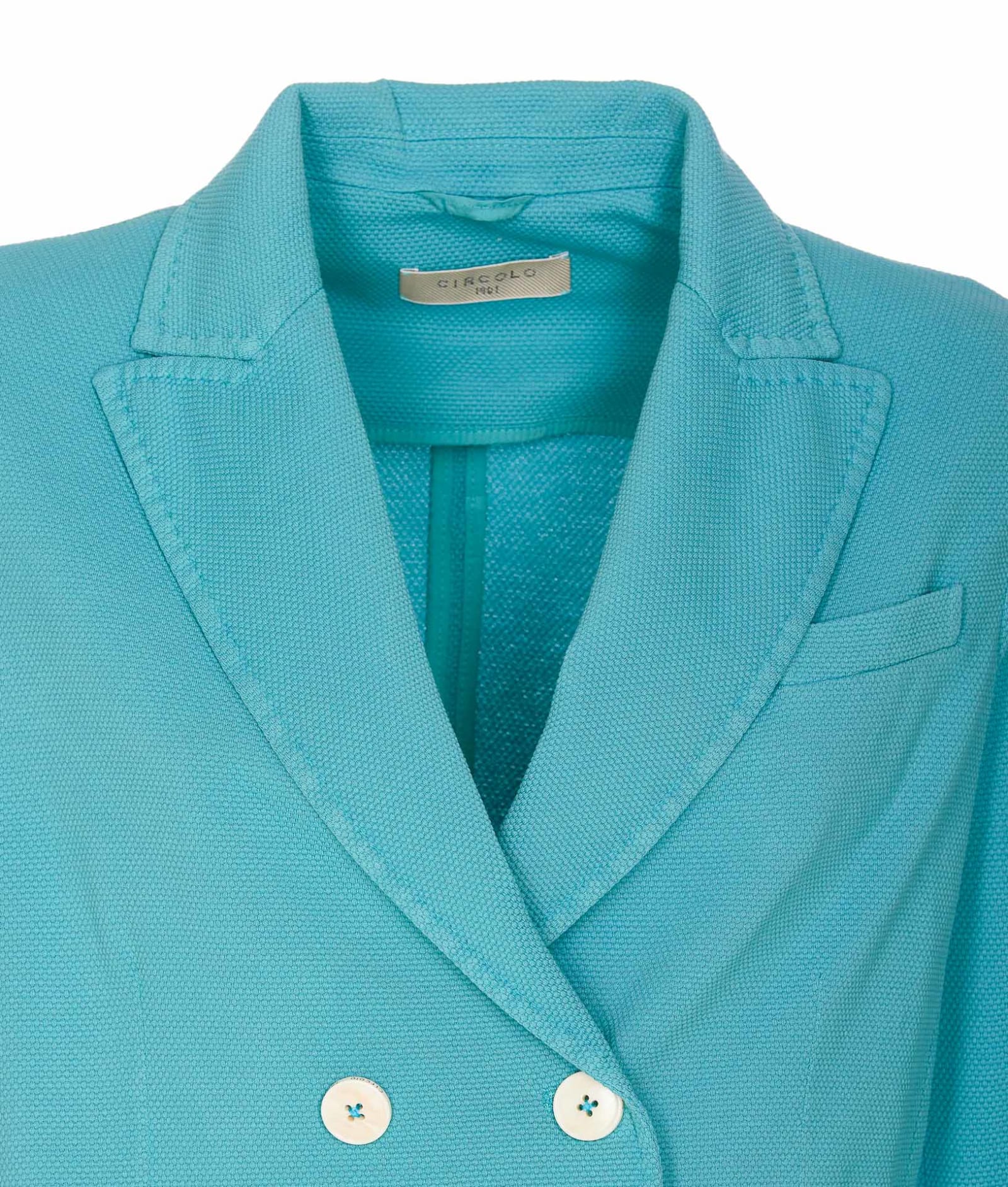 Shop Circolo 1901 Oxford Jacket In Blue