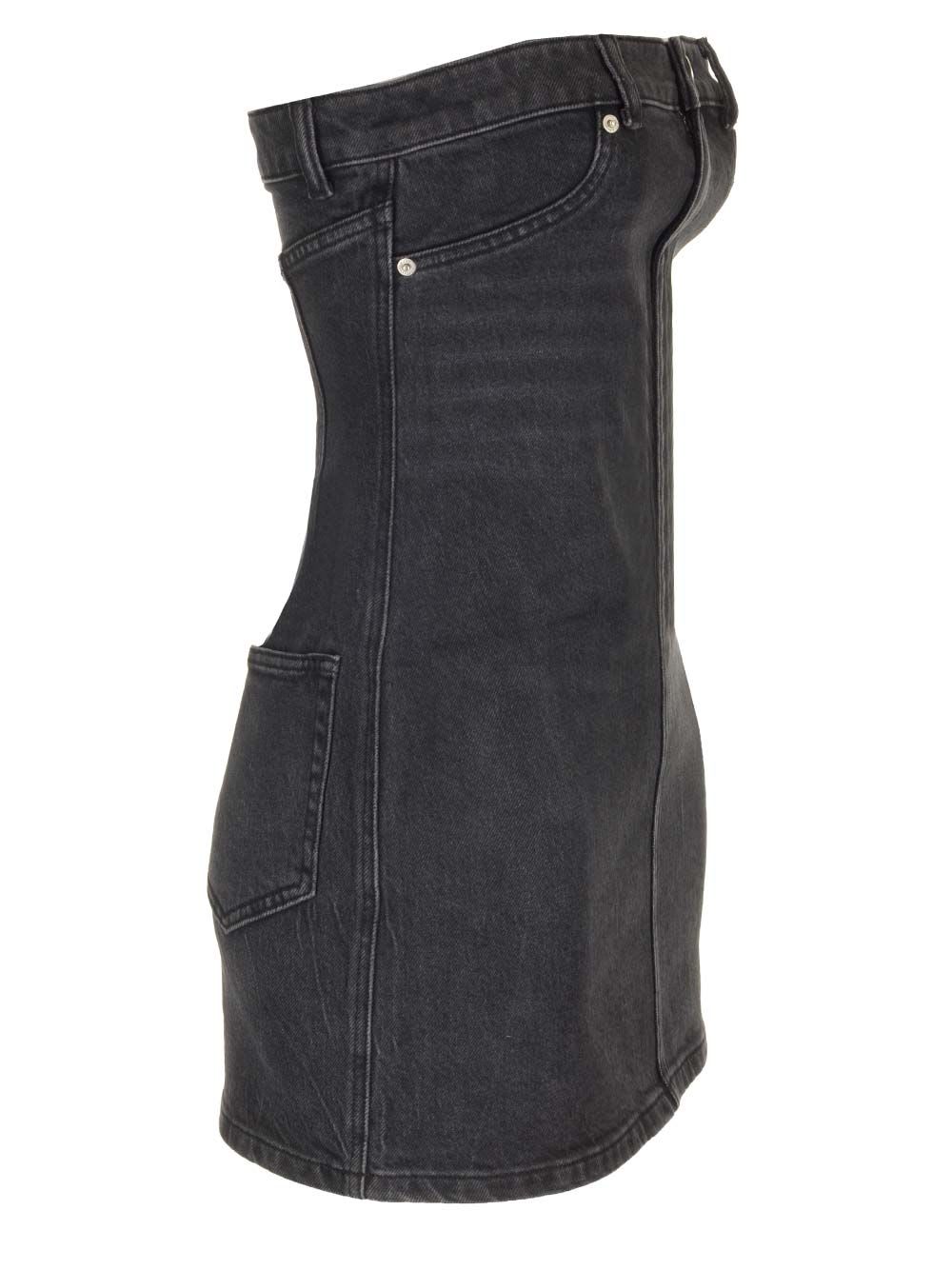 ALEXANDER WANG STRETCH DENIM SHEATH DRESS 