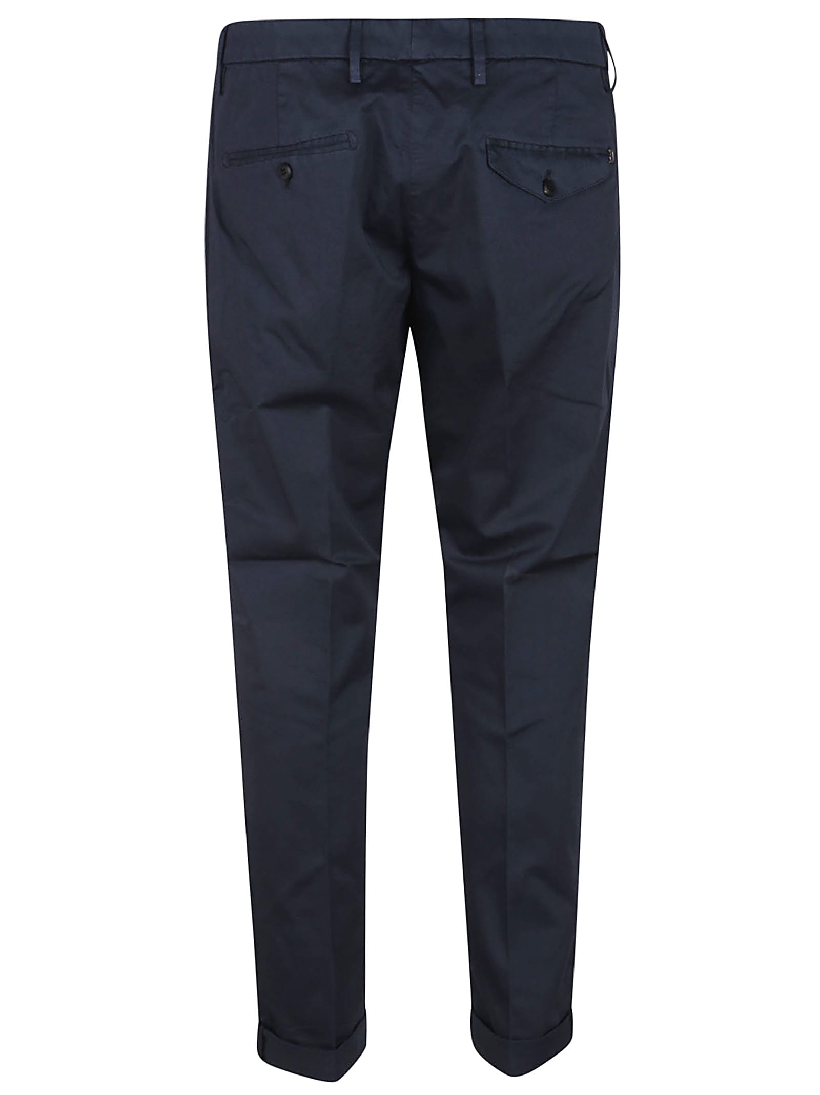 Dondup Gaubert Stretch Cotton Trousers In Blue