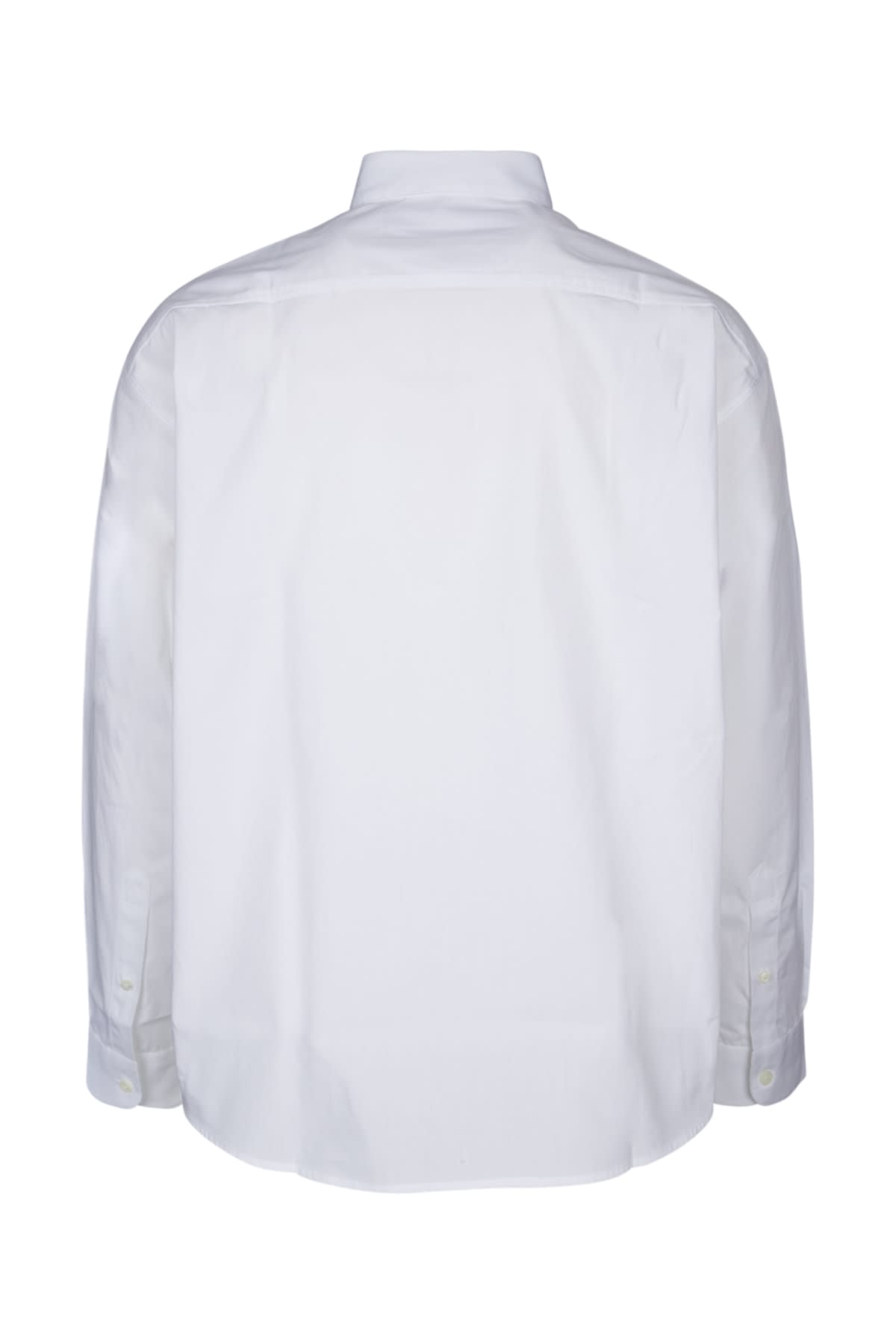 Shop Jacquemus Camicia In Whitenavyartypainting