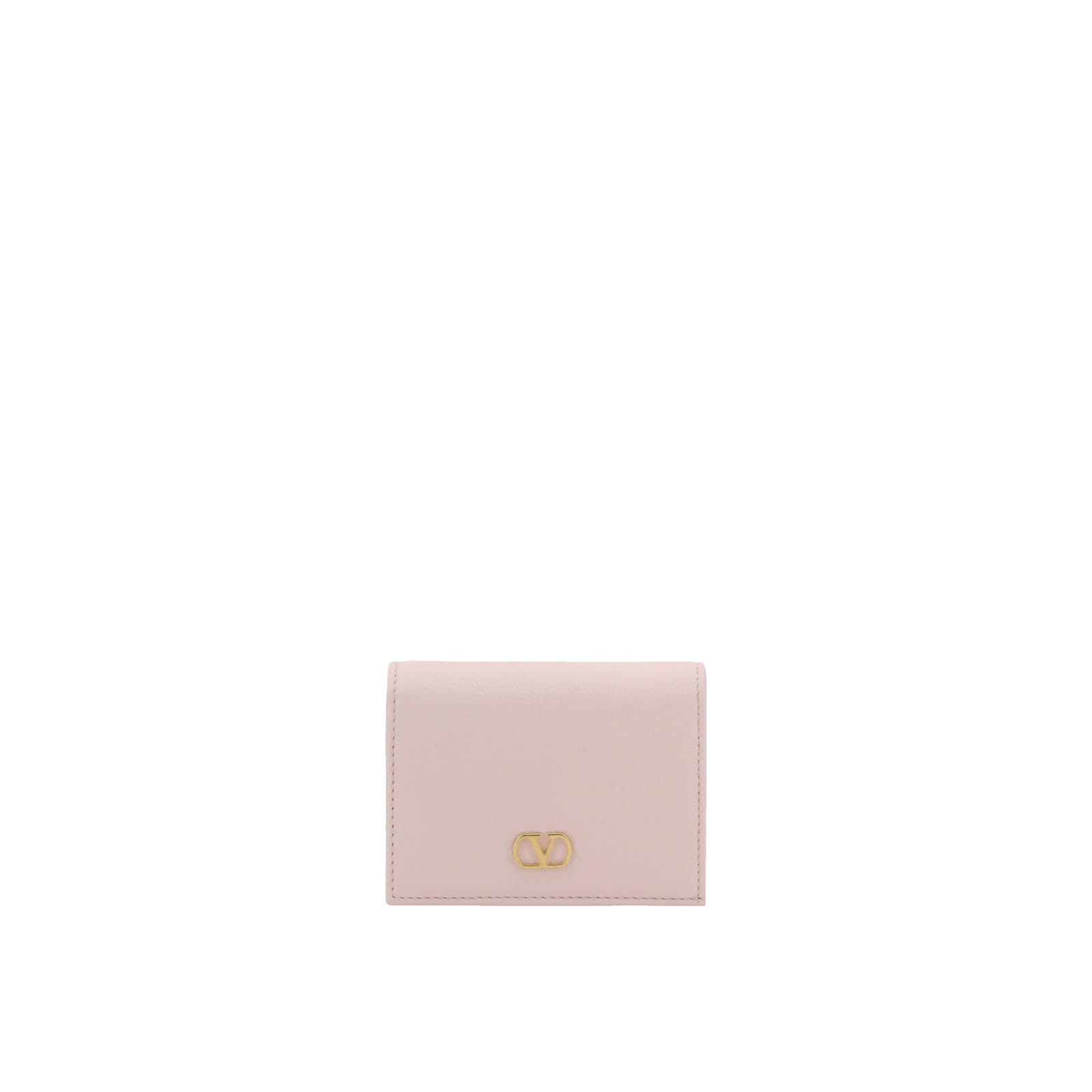 Valentino Garavani Vlogo Flap Wallet In Pink