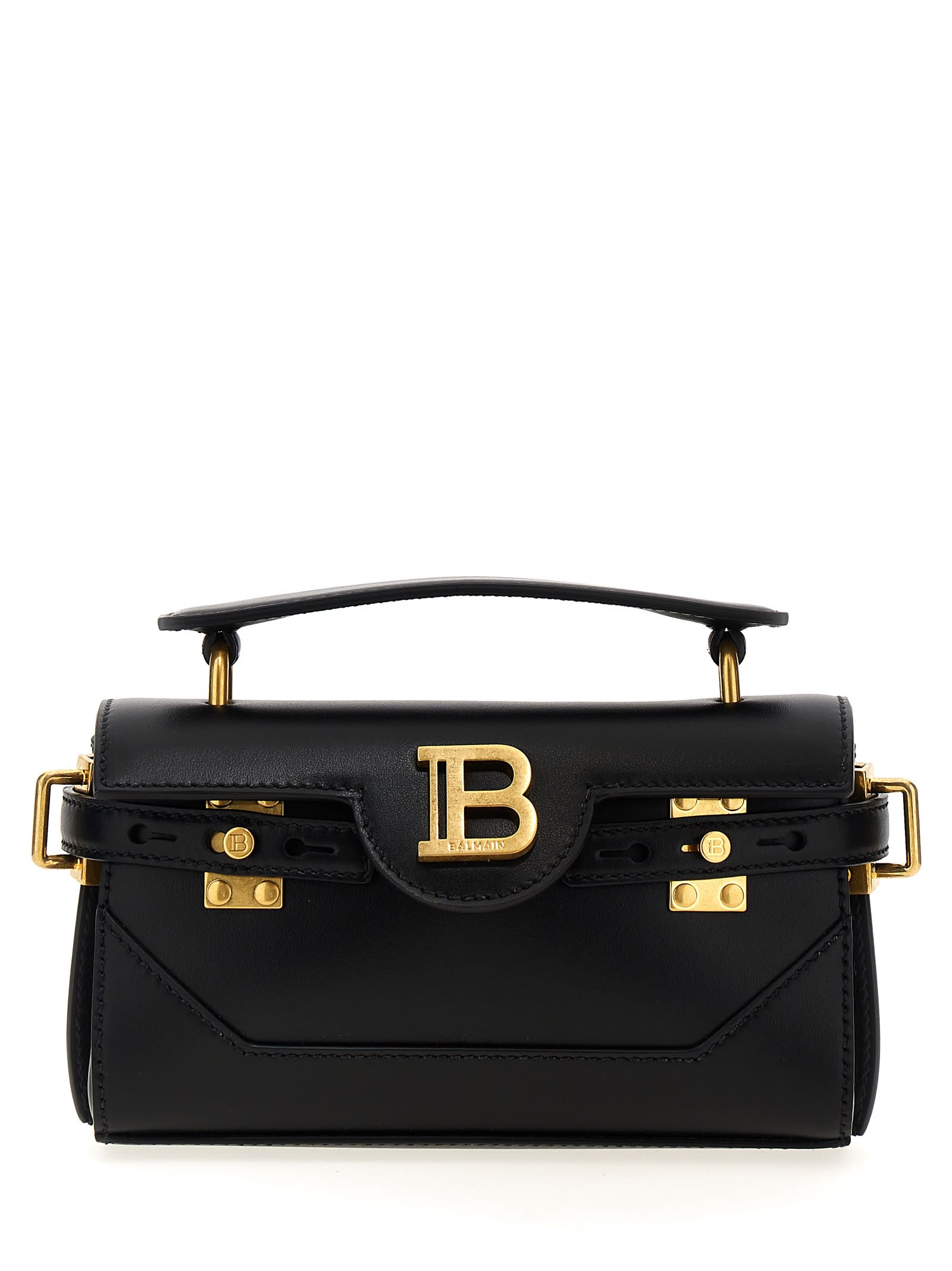 Shop Balmain B-buzz 19 Handbag In Black