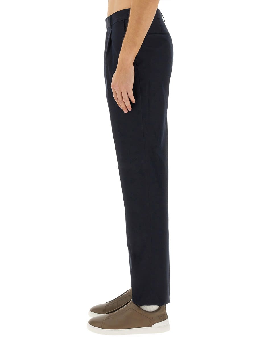 Shop Zegna Straight Leg Pants In Blue