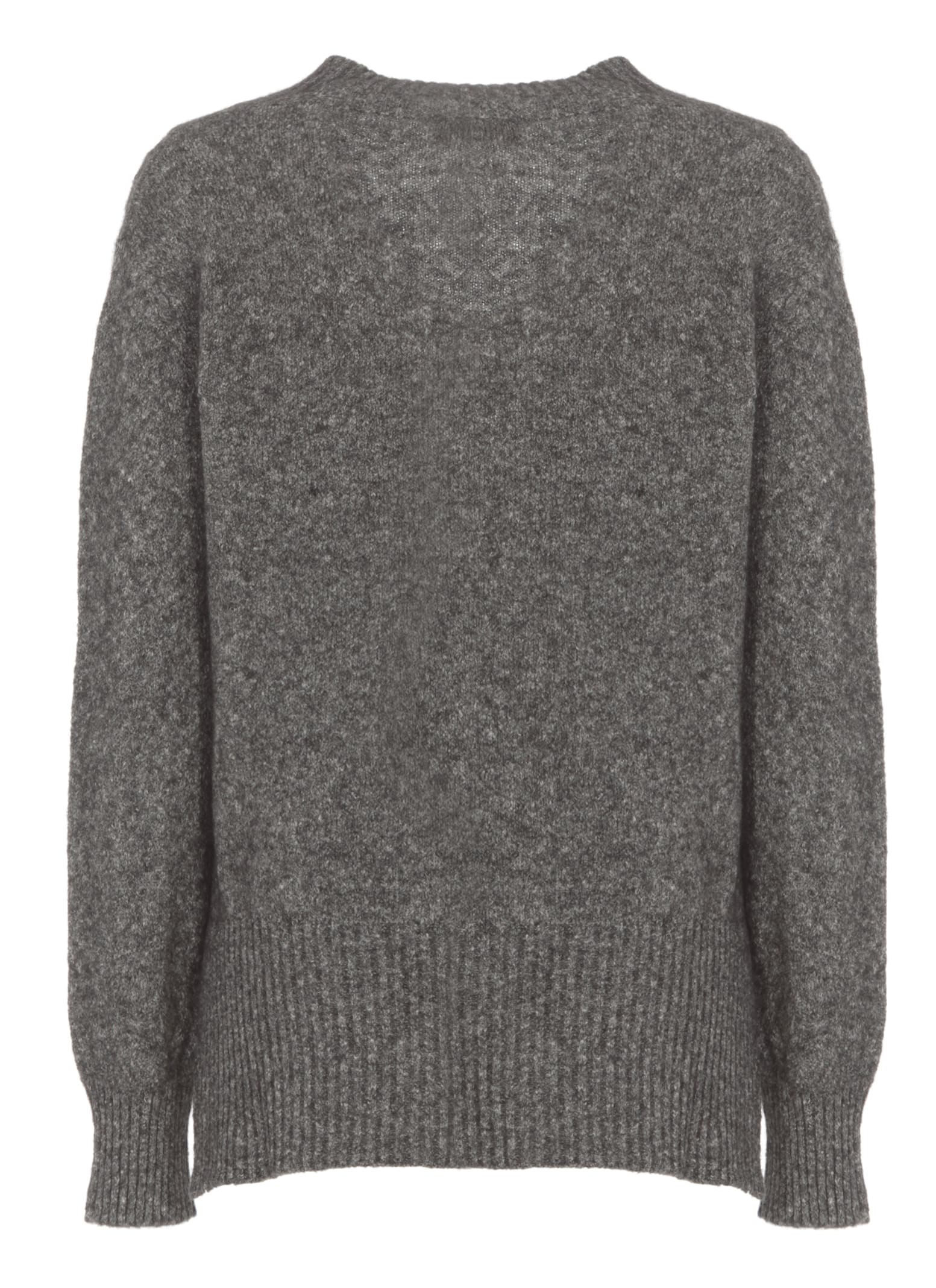 Shop Kangra Alpaca And Cotton Sweater In Grey