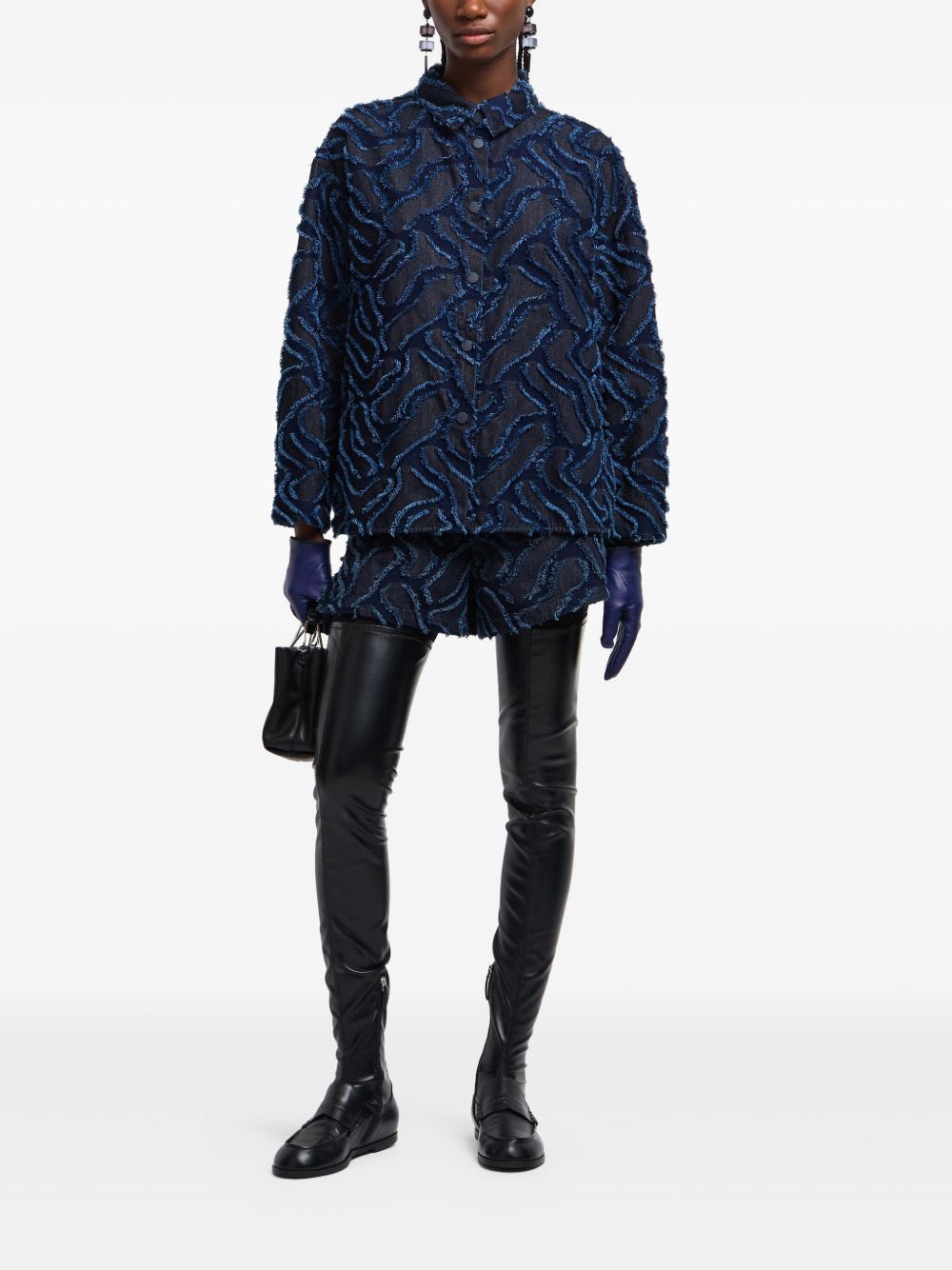 Emporio Armani Cotton Jacket In Multi