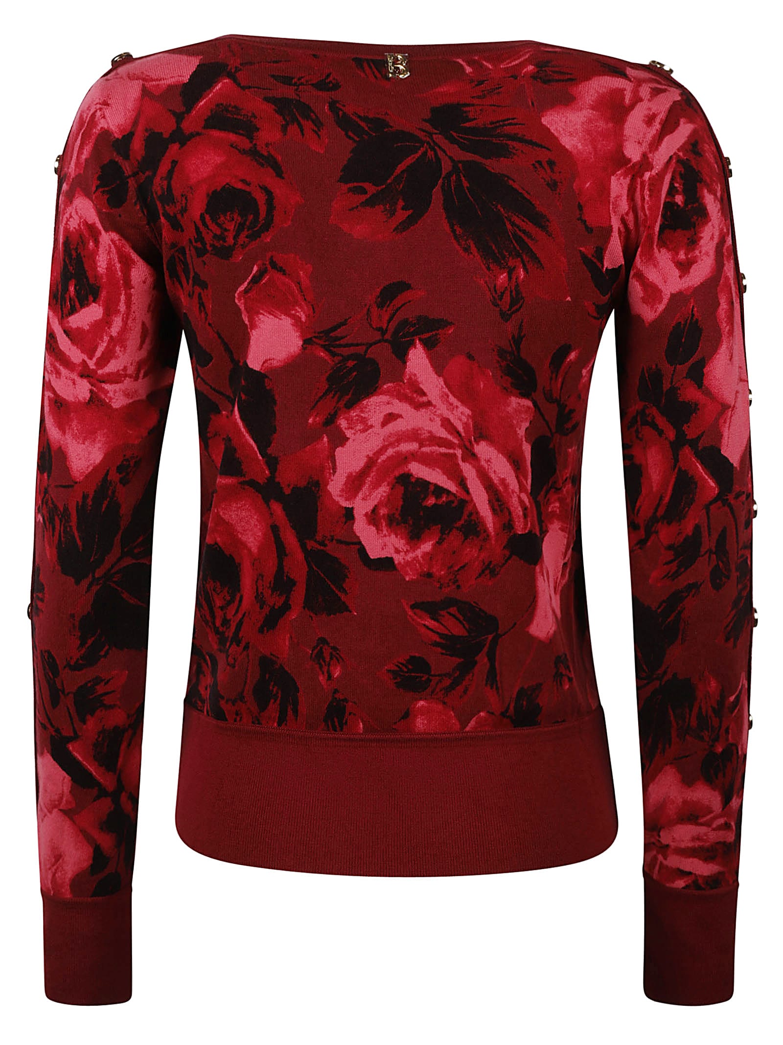 Shop Blugirl Flower Sweater In Red