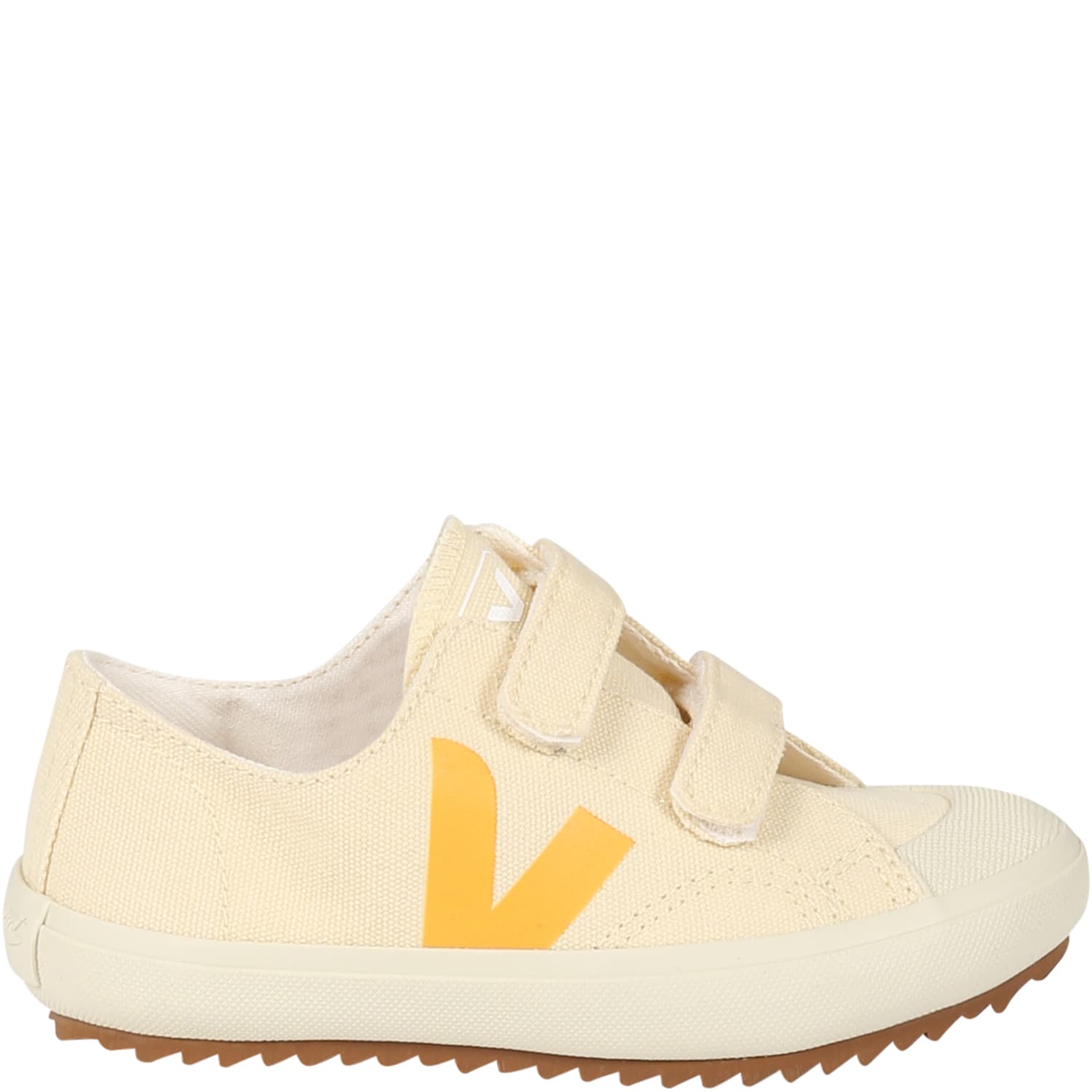 Veja Ivory Sneakers For Kids With Logo