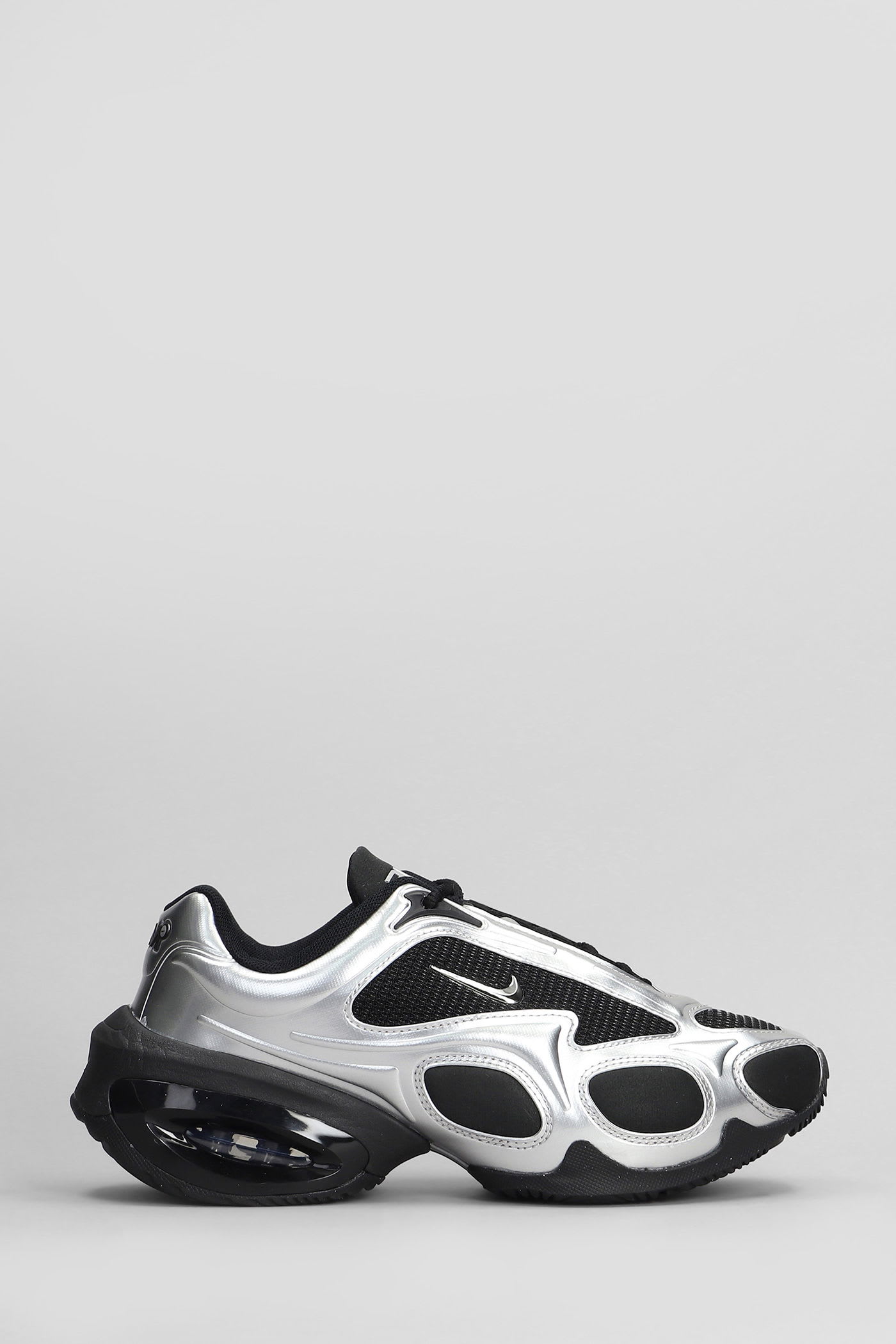 Nike Air Max Muse Sneakers In Silver Leather And Fabric In Multi