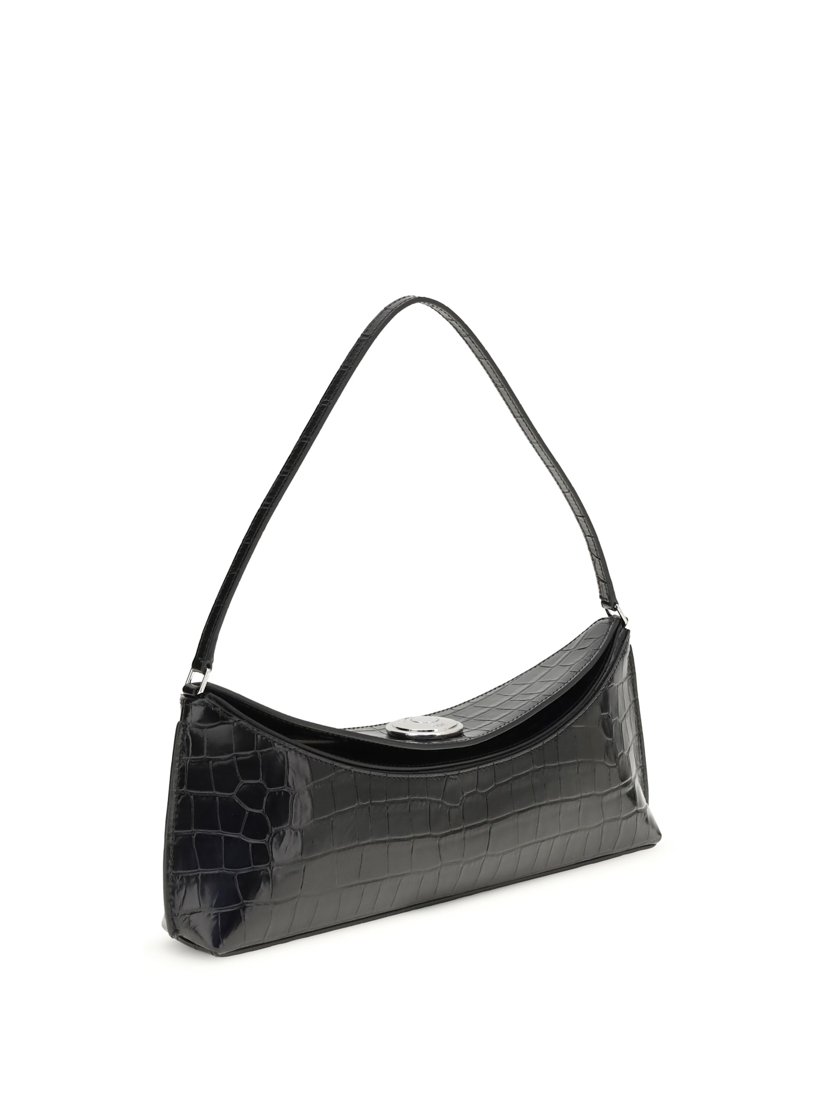 Jacquemus Women Ovalo Shoulder Bag In Black