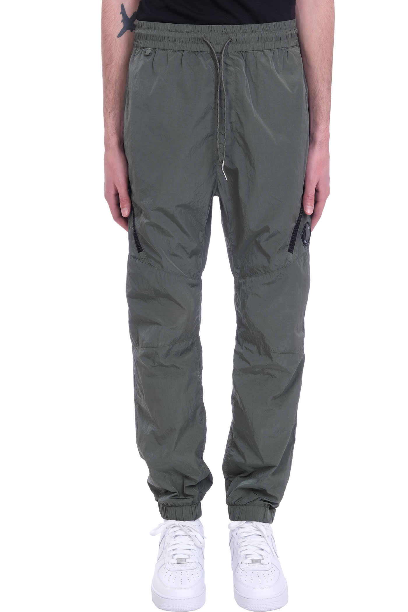 C.P. Company Pants In Green Synthetic Fibers