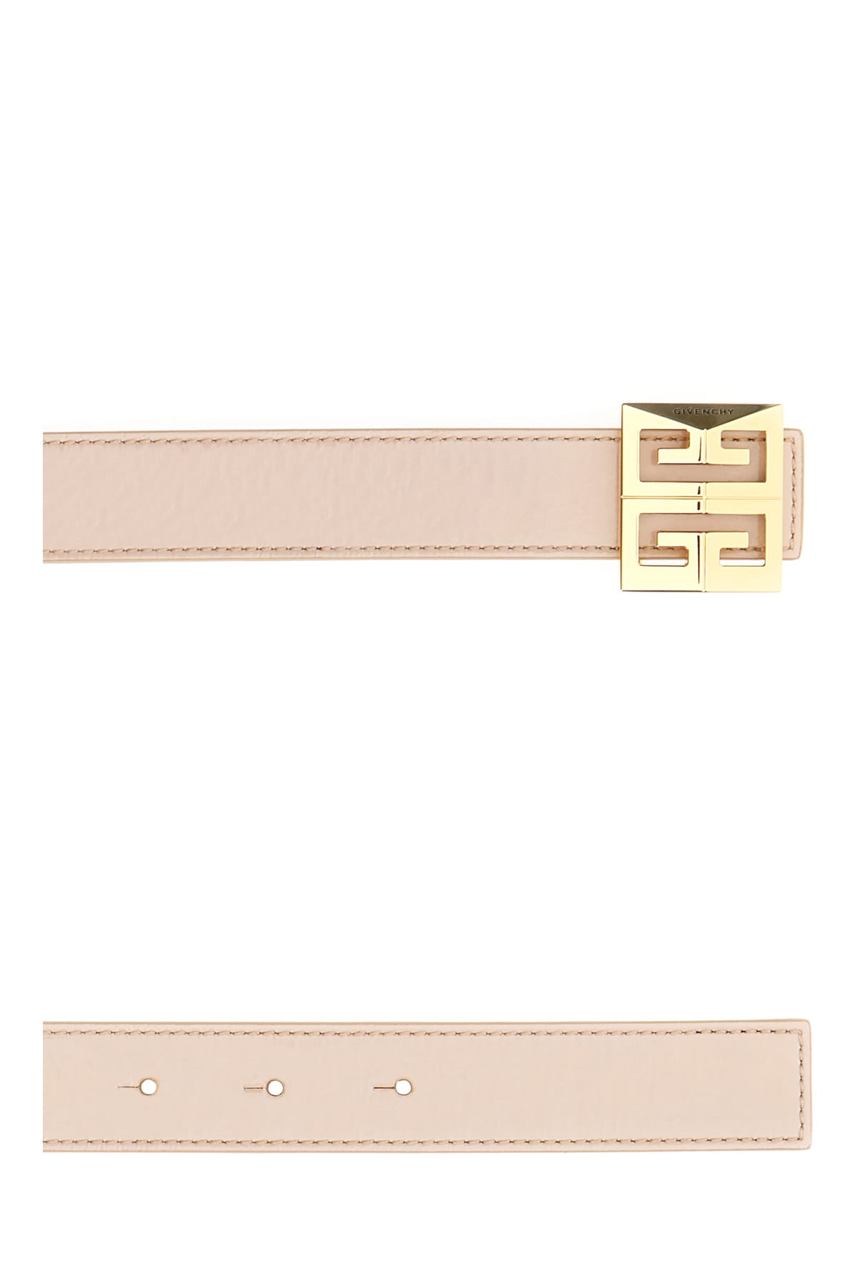 Shop Givenchy Powder Pink Leather Belt In Skin