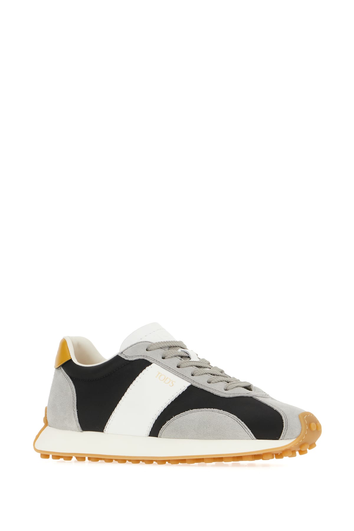 Tod's Multicolor Fabric And Suede Sneakers In Gray