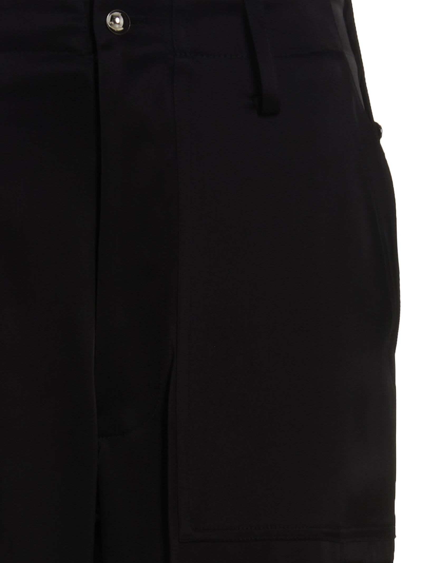 Shop David Koma Satin Cargo Pants In Black