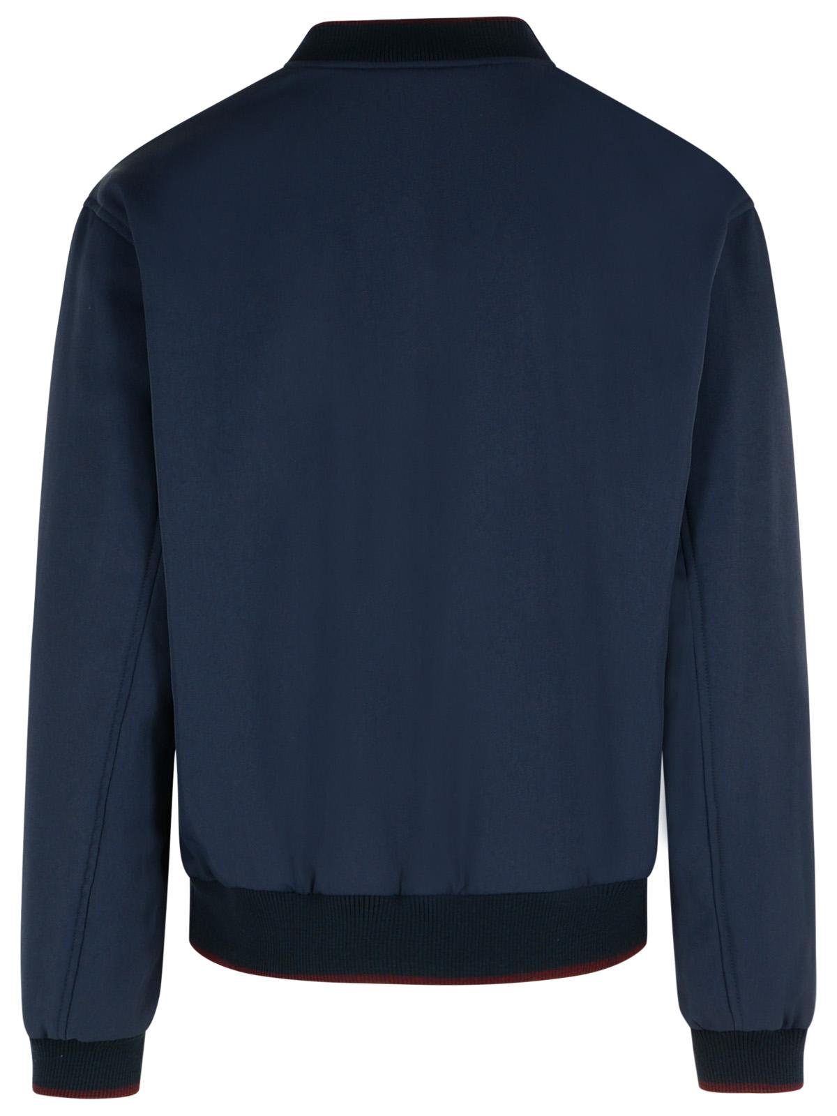 Dries Van Noten Volker Navy Viscose Blend Jacket In Navy