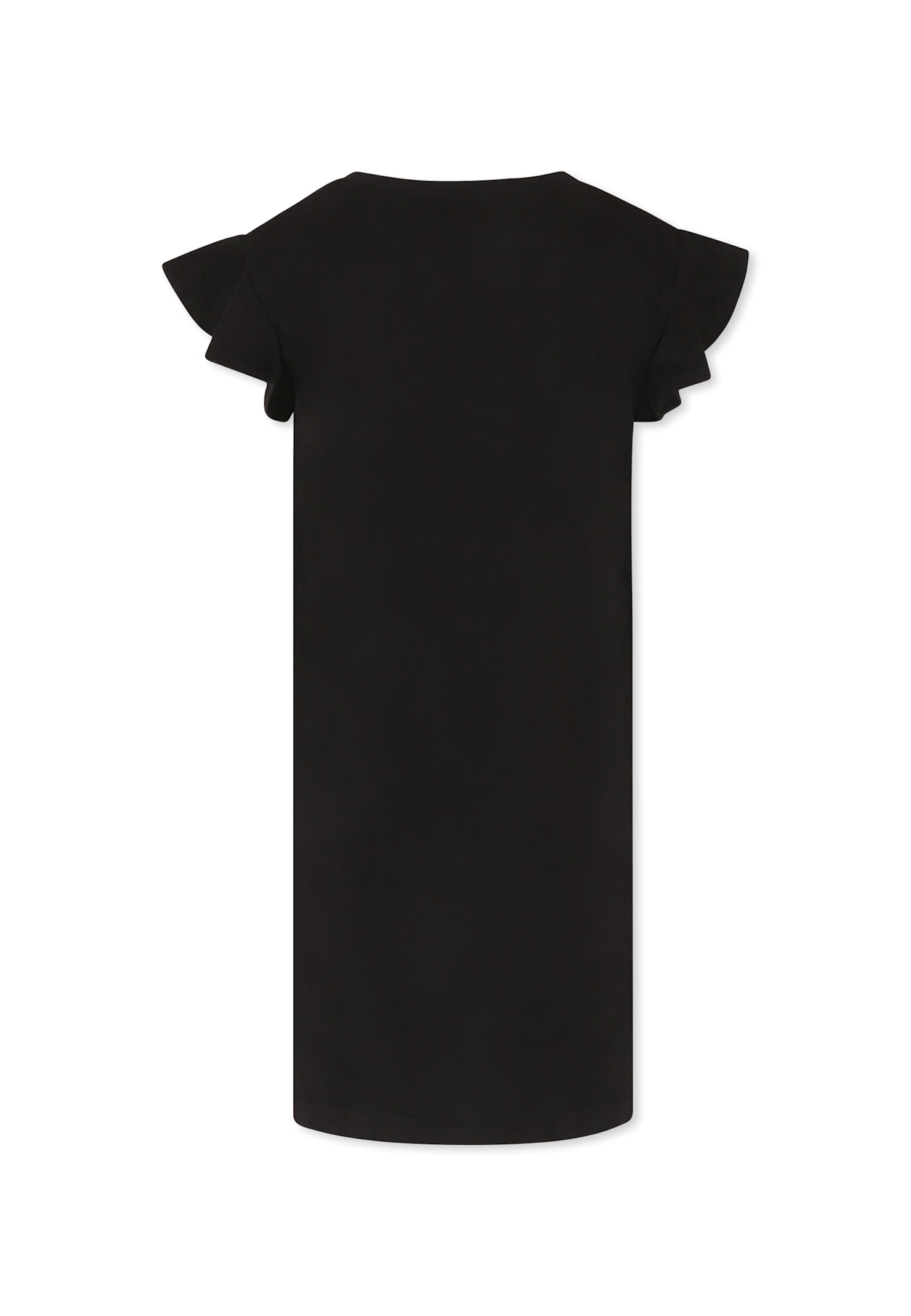 RICHMOND BLACK DRESS FOR GIRL WITH LOGO