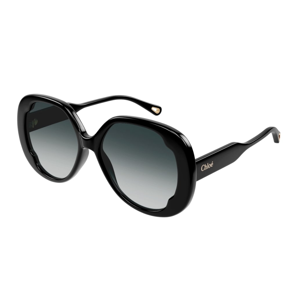 Shop Chloé Ch0195s 001 Sunglasses In Nero