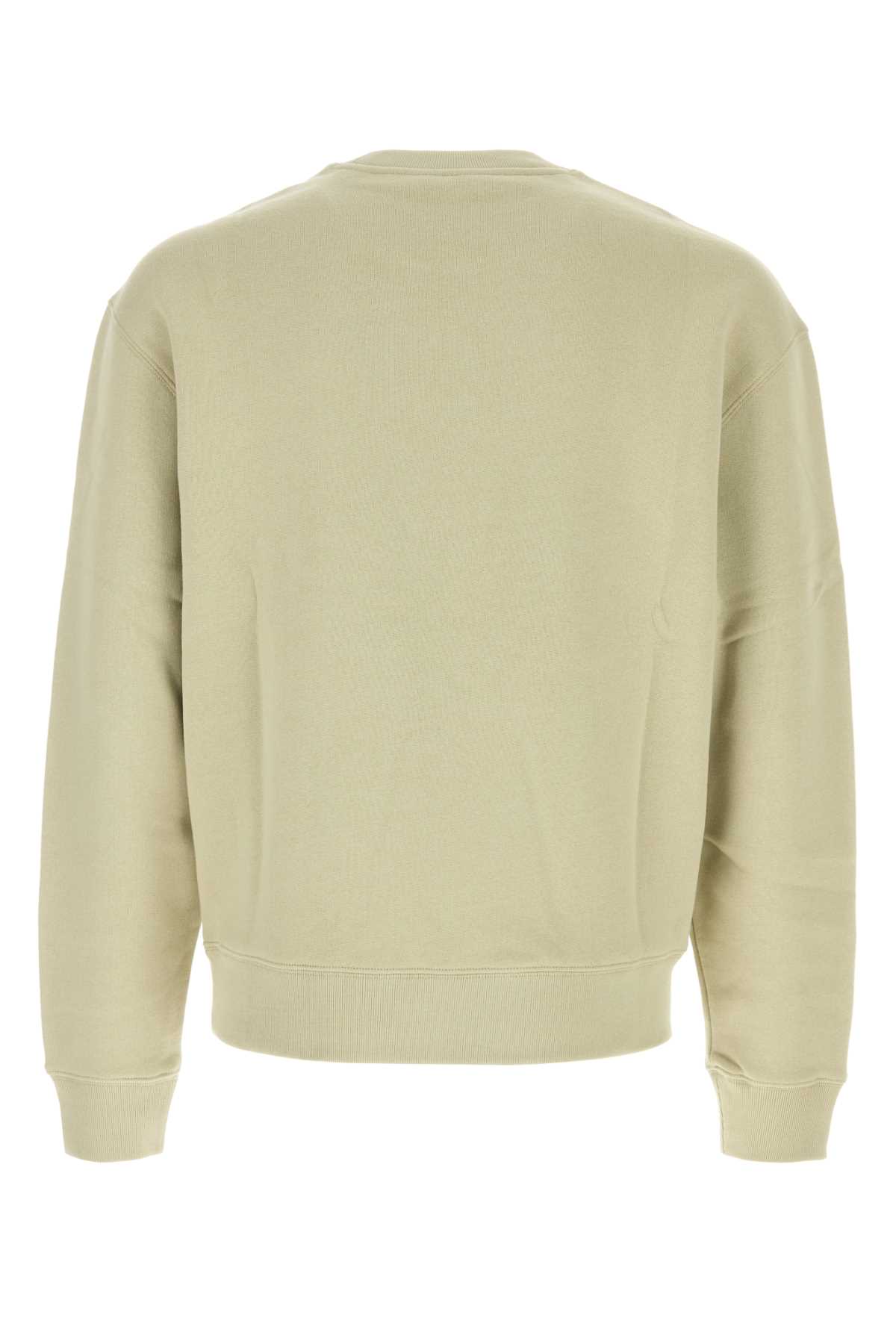 Shop Maison Kitsuné Light Green Cotton Sweatshirt In Ashtree