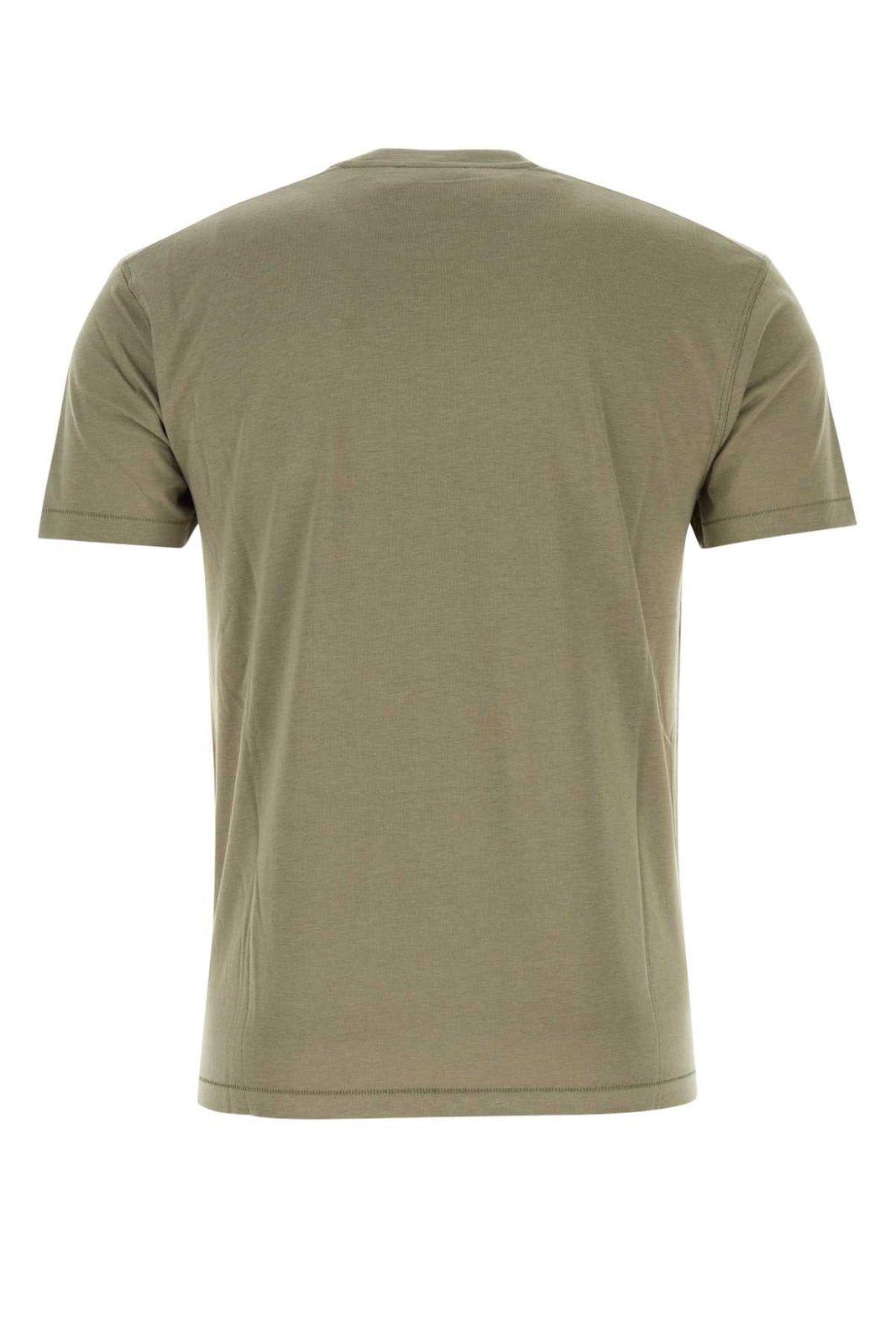 Shop Tom Ford Crewneck Short-sleeved T-shirt In Green
