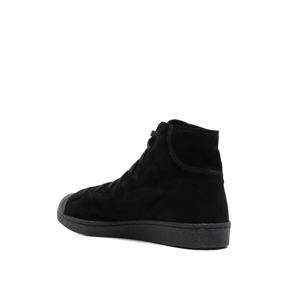 Y-3 Black Suede Kuro Pro Model Sneakers In Multi
