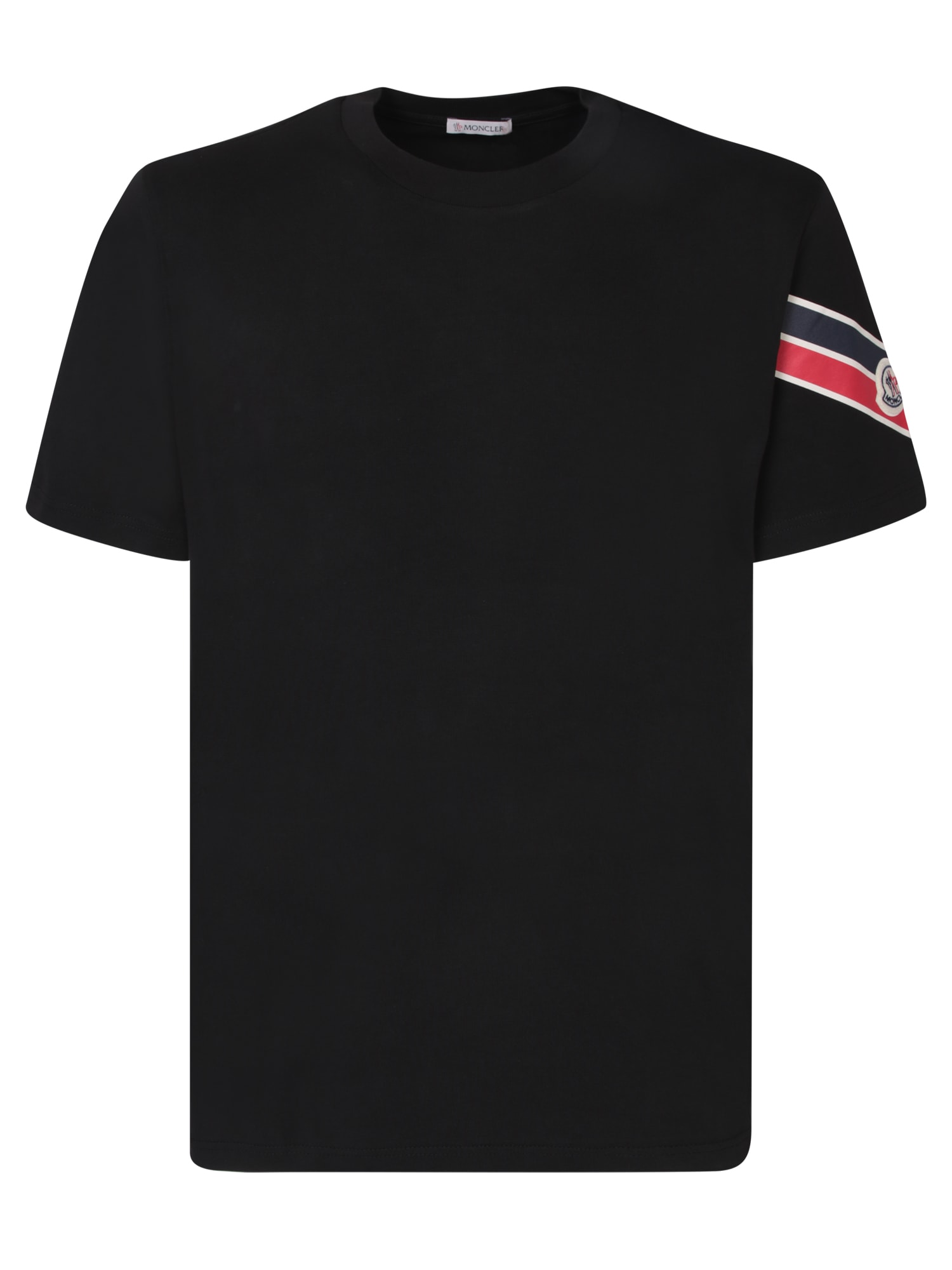 Moncler Logo Stripe Black T-shirt