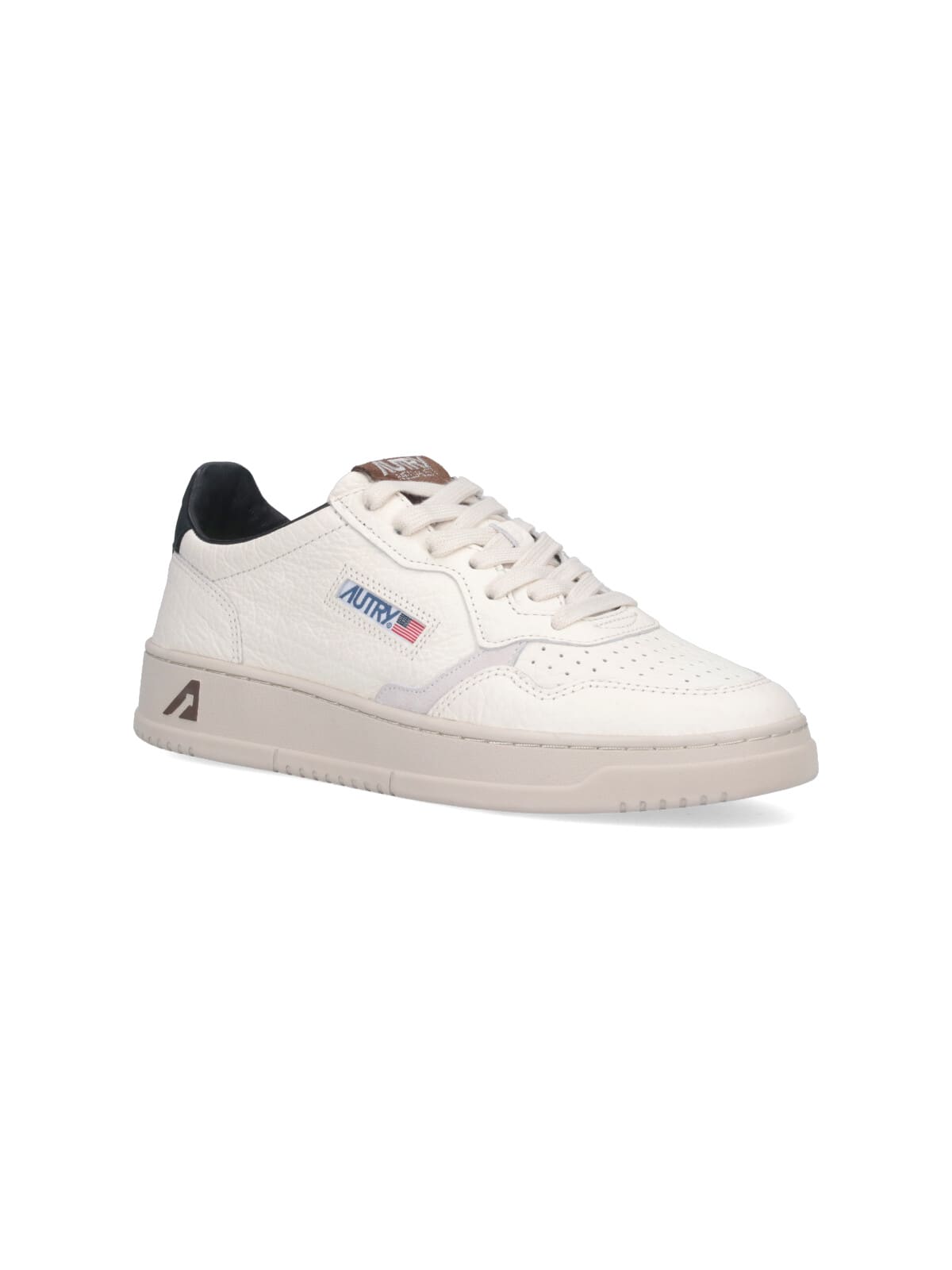 Autry Medalist Leather Low-top Sneakers In White