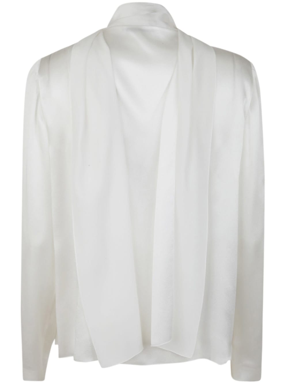 Shop Alberta Ferretti Shirt With Scarf In White