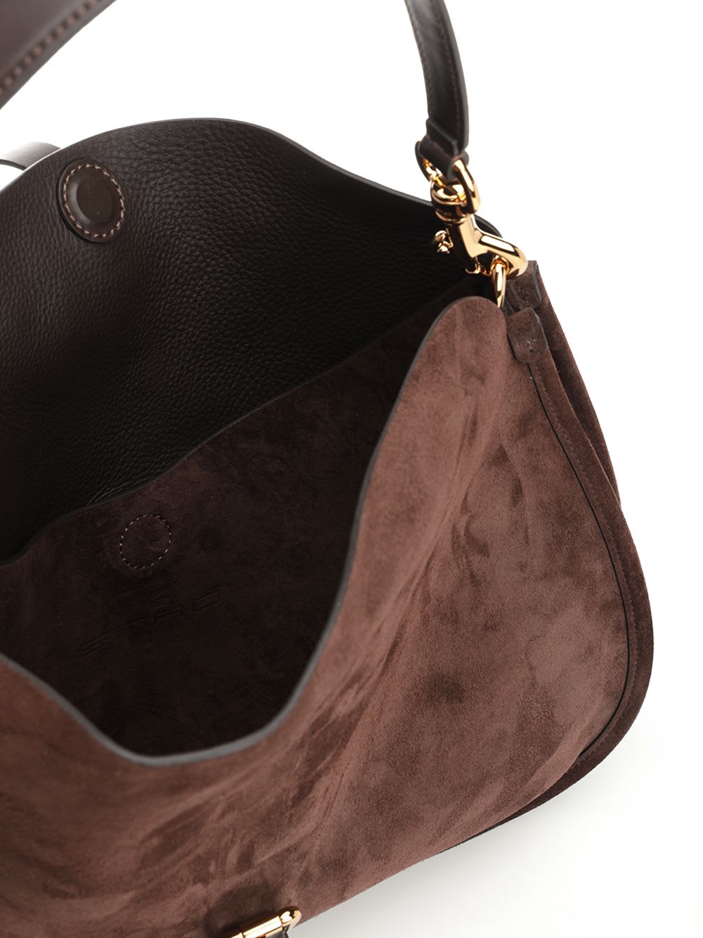 Etro Maxi Pony Bag In Brown