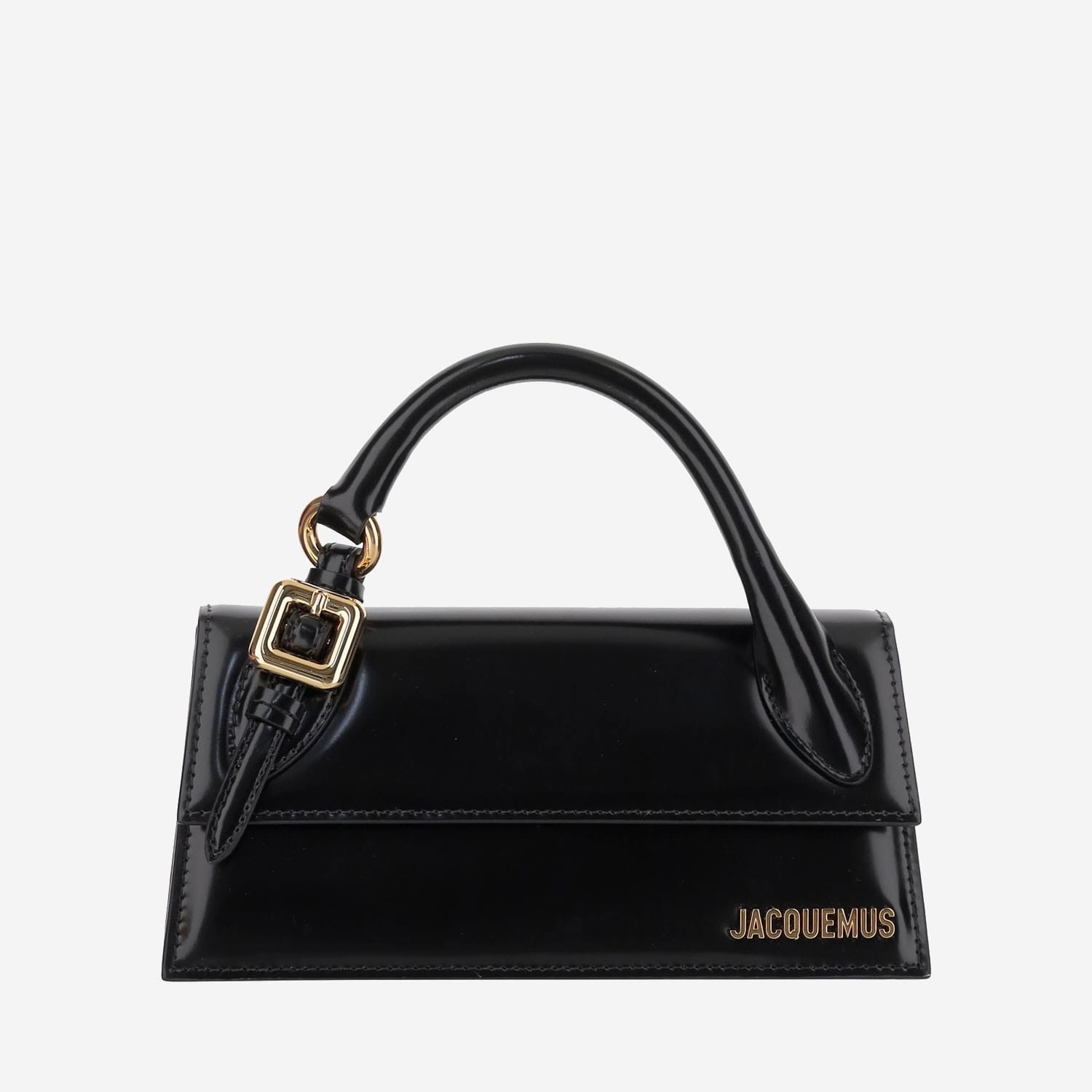 Ferragamo arch Black Matte Leather Bag - Women - Pomelo Fashion