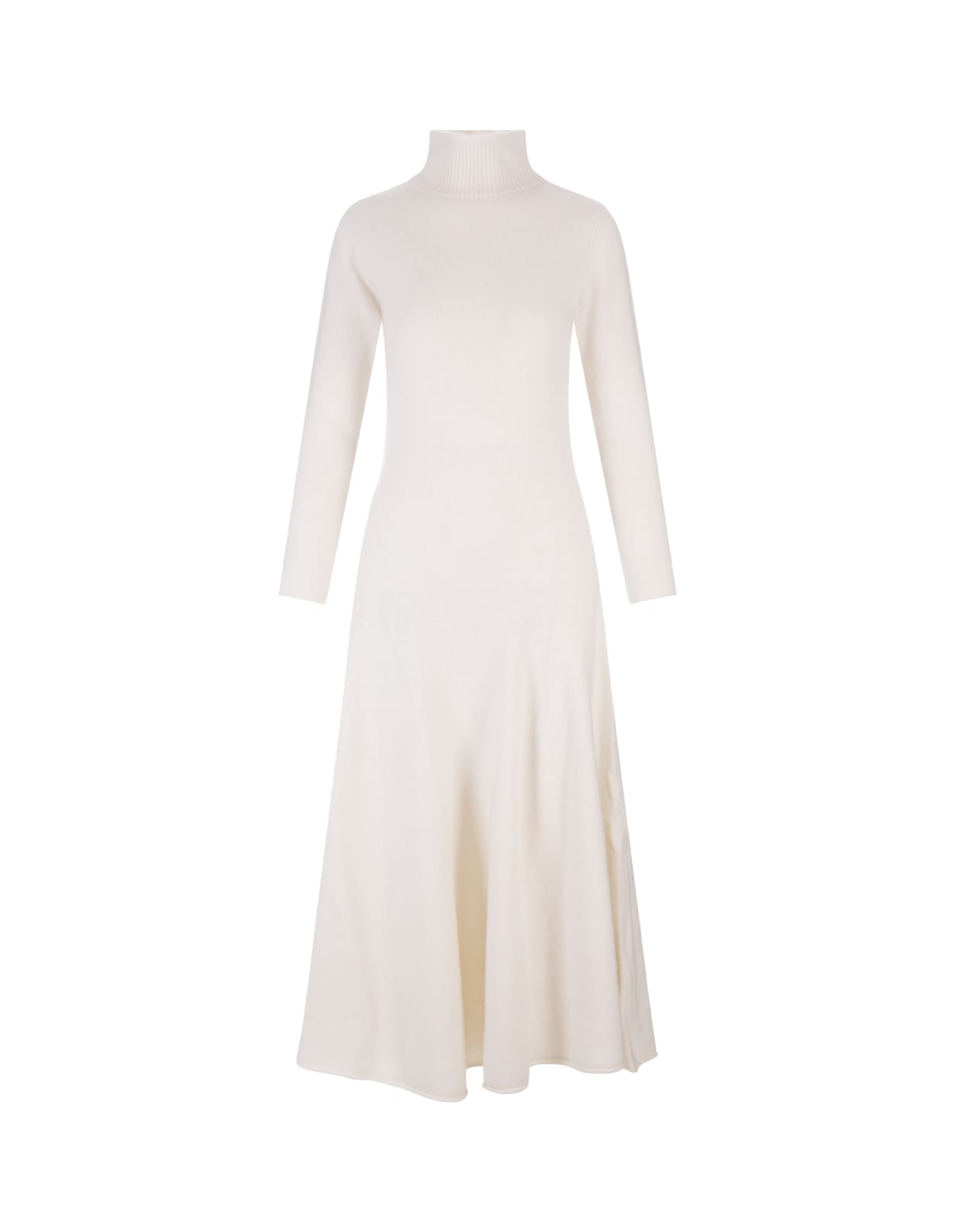 SportMax White Gio Long Dress