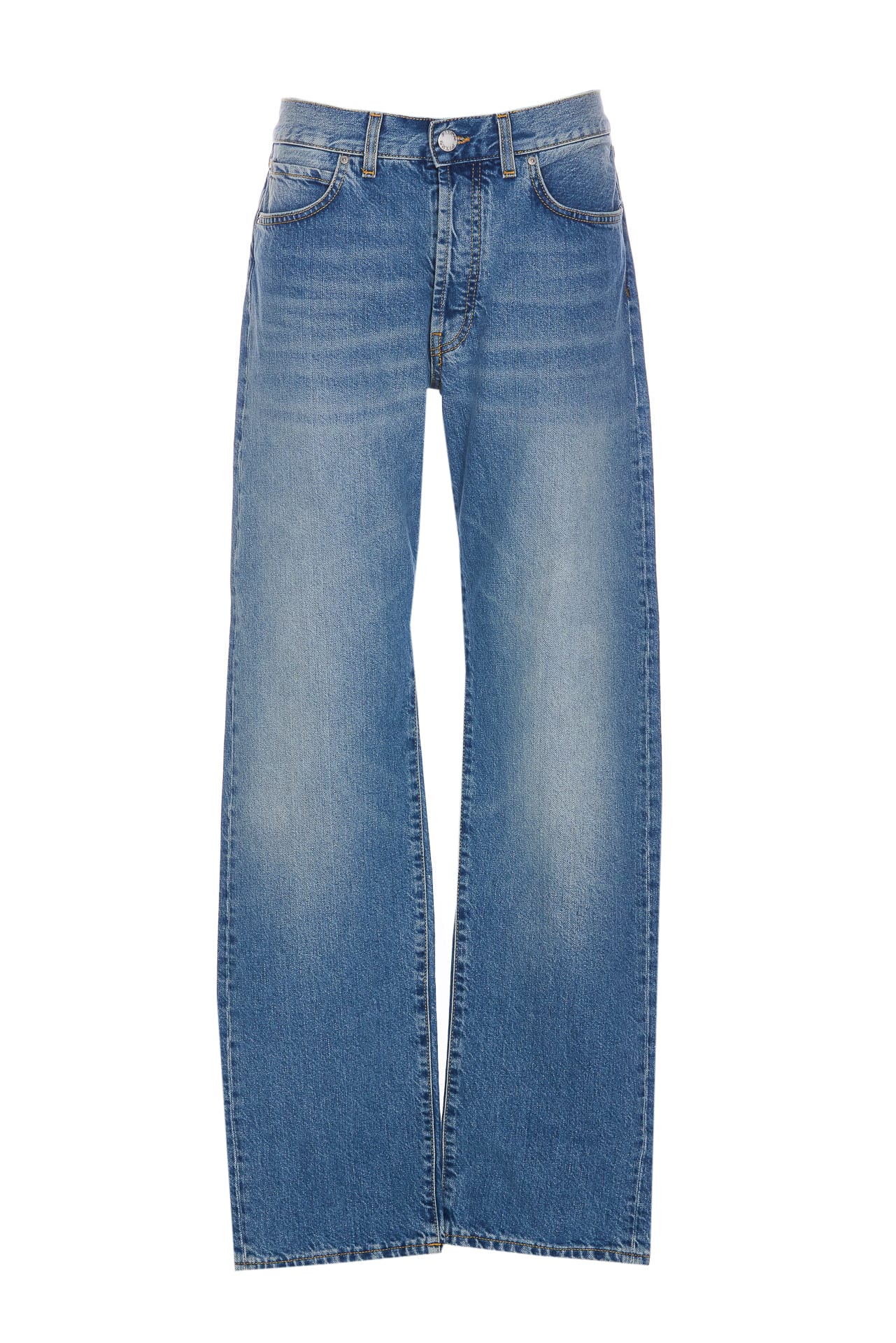 Shop Pinko Leyda Loose Jeans In Denim