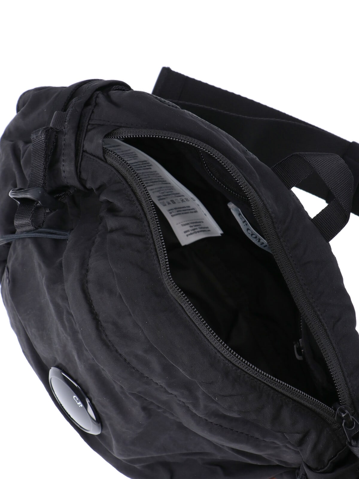C.p. Company Logo Fanny Pack In Black