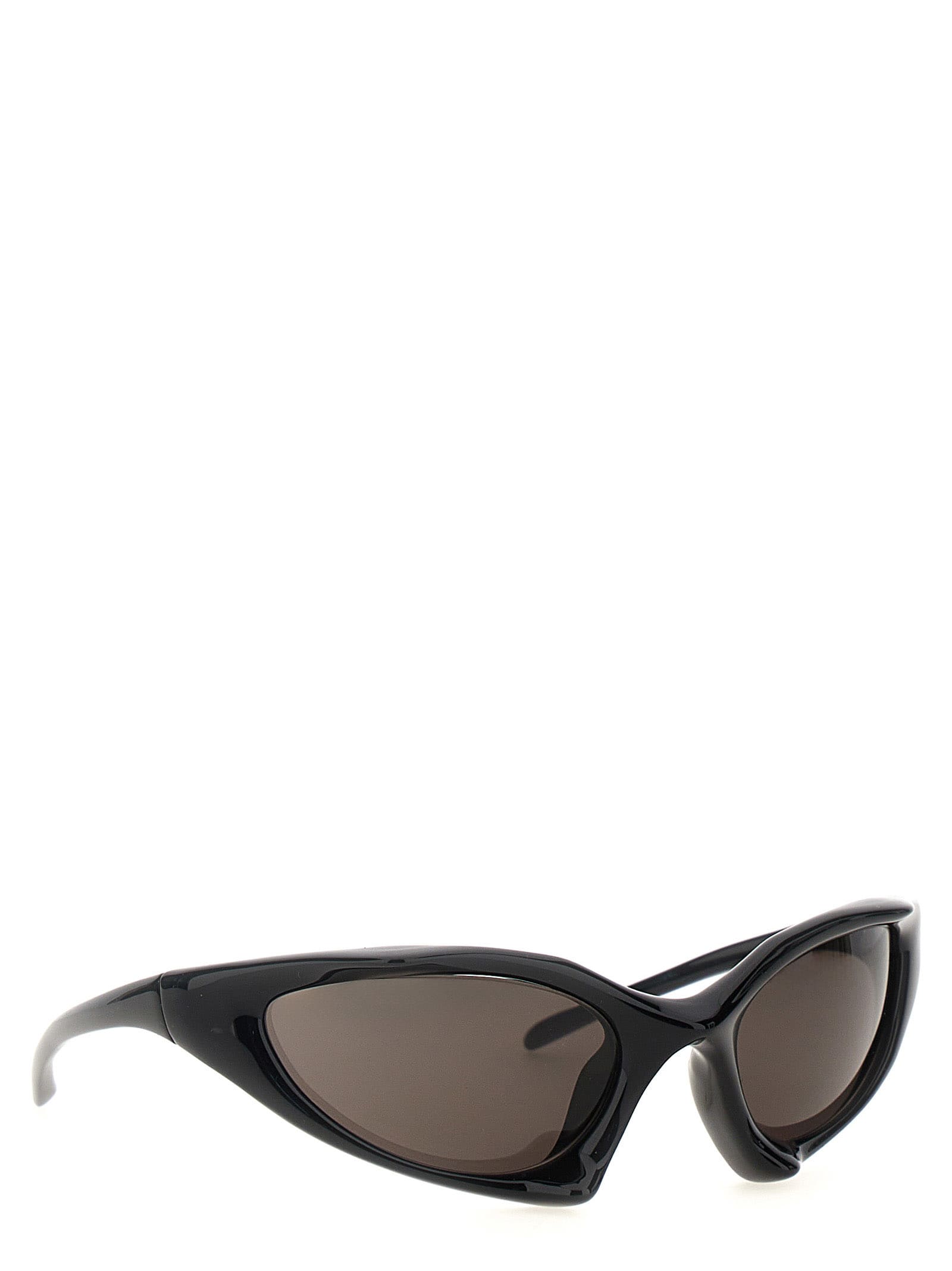 Shop Balenciaga Runner Cat Sunglasses In Black