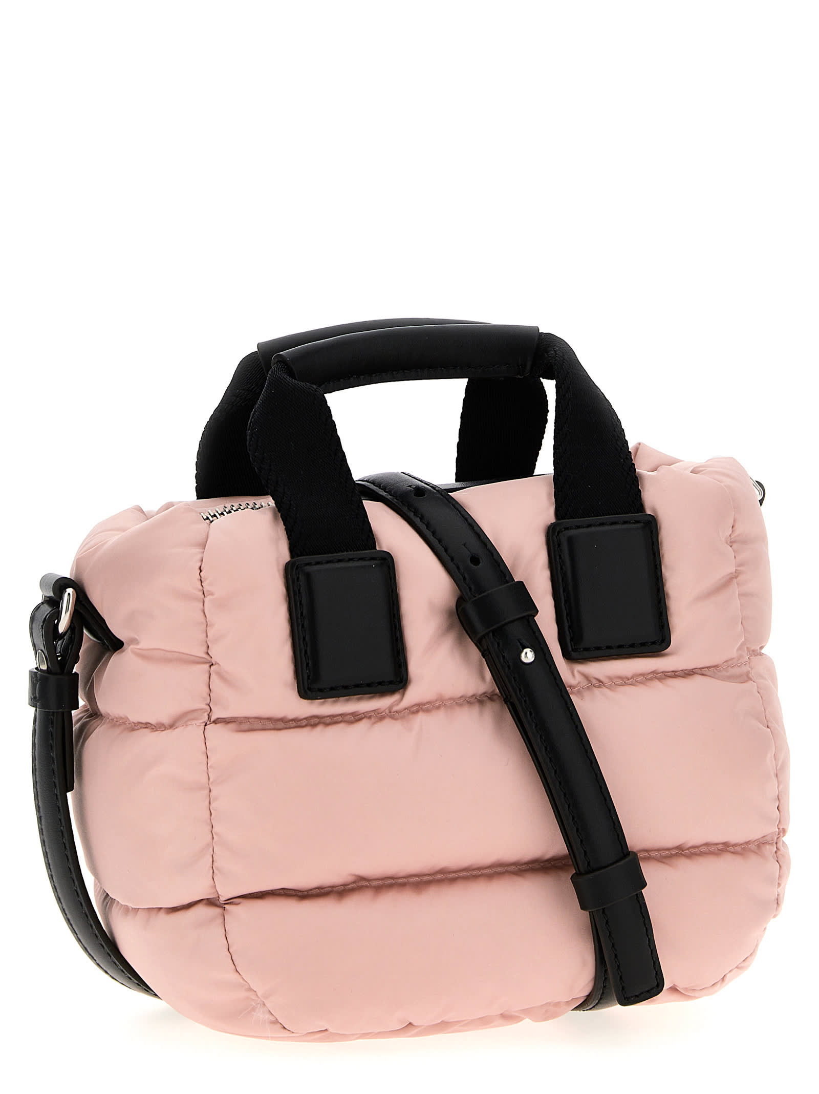 Moncler Micro Caradoc Handbag In Pink