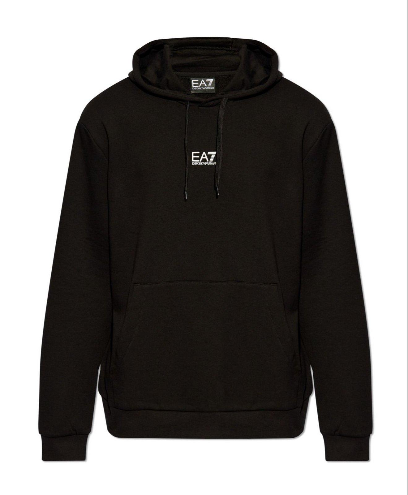 Drawstring Long-sleeved Hoodie