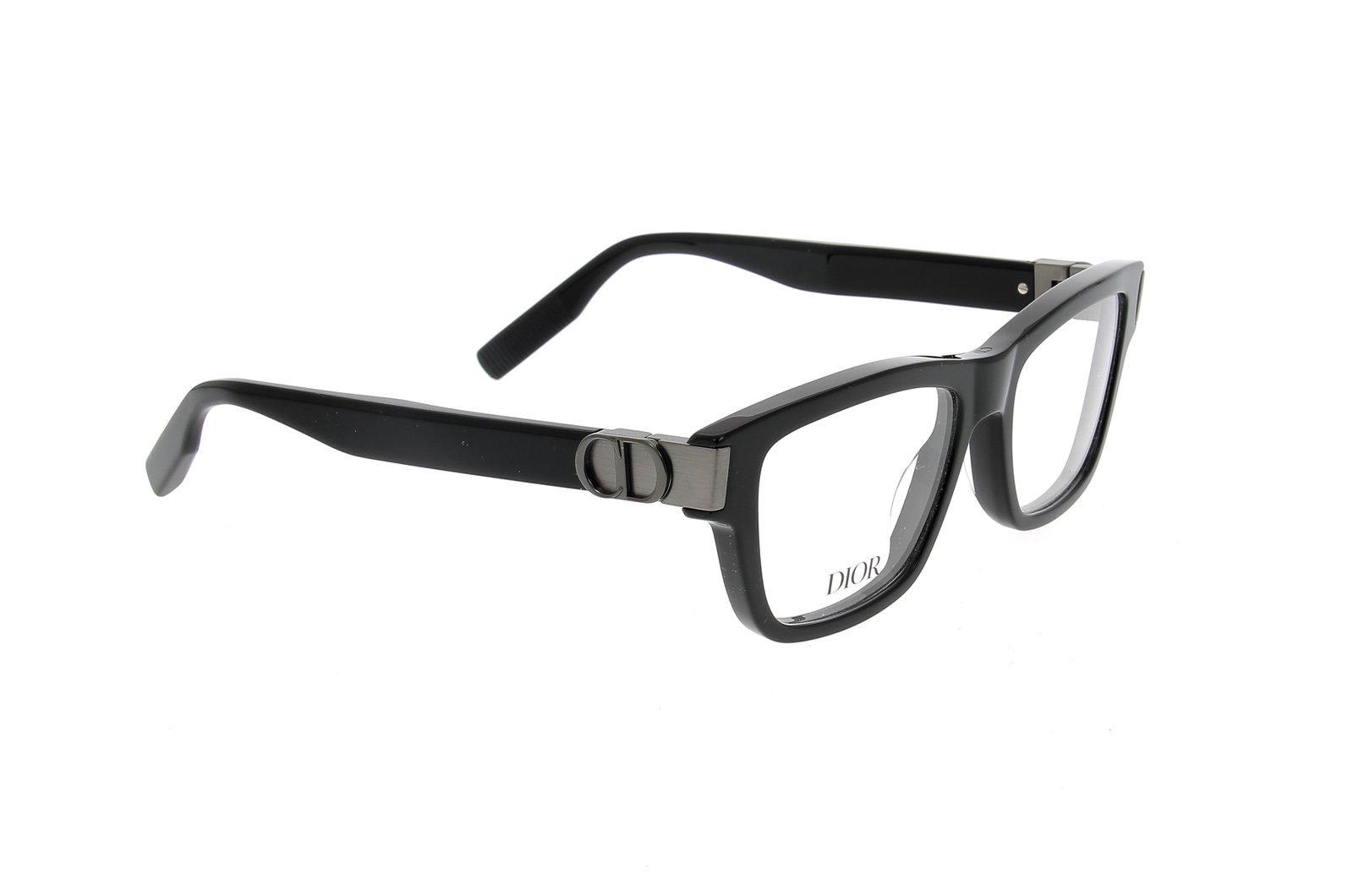 Shop Dior Rectangle Frame Glasses In 1000