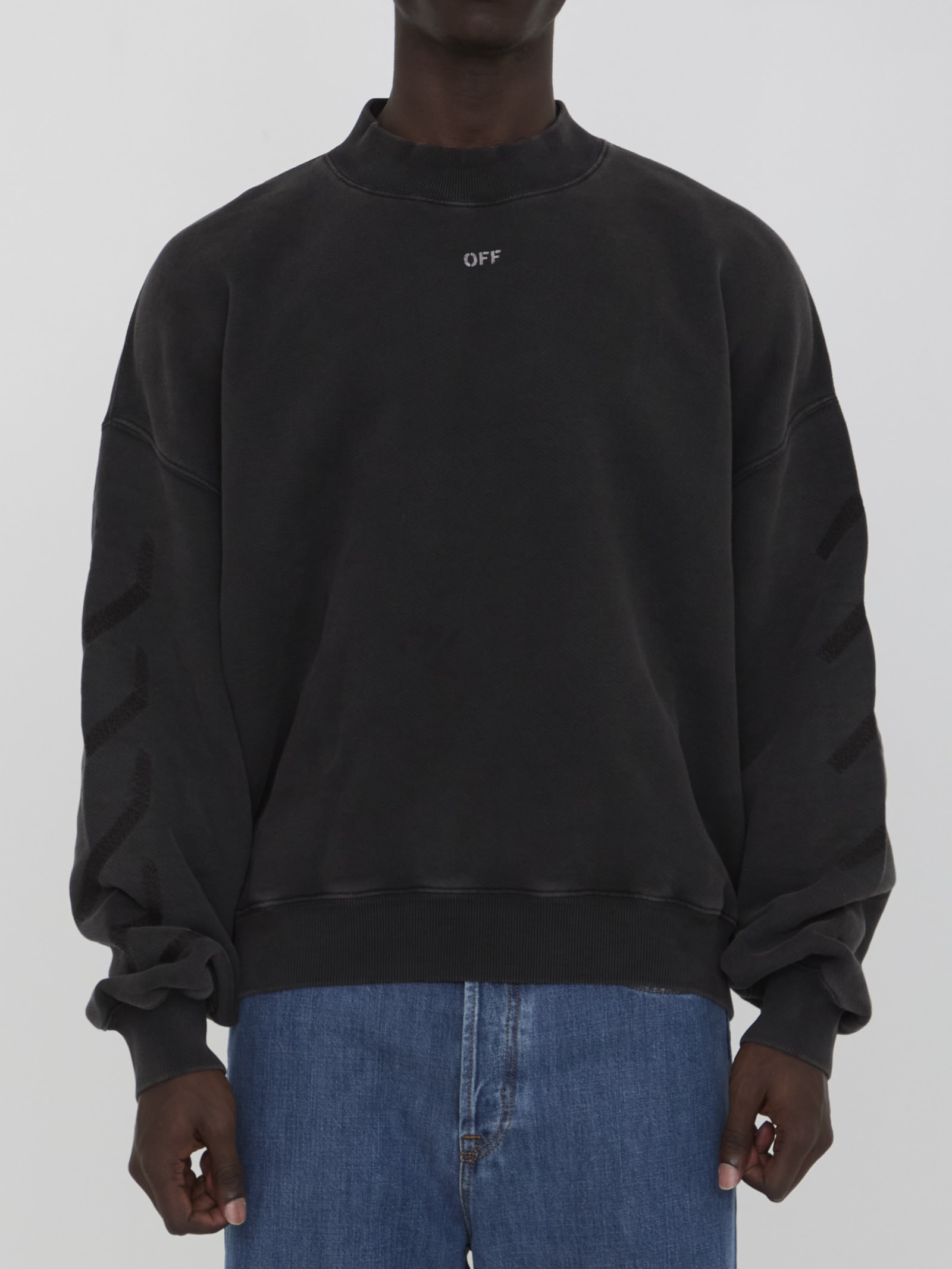 Shop Off-white S. Matthew Sweatshirt In Black