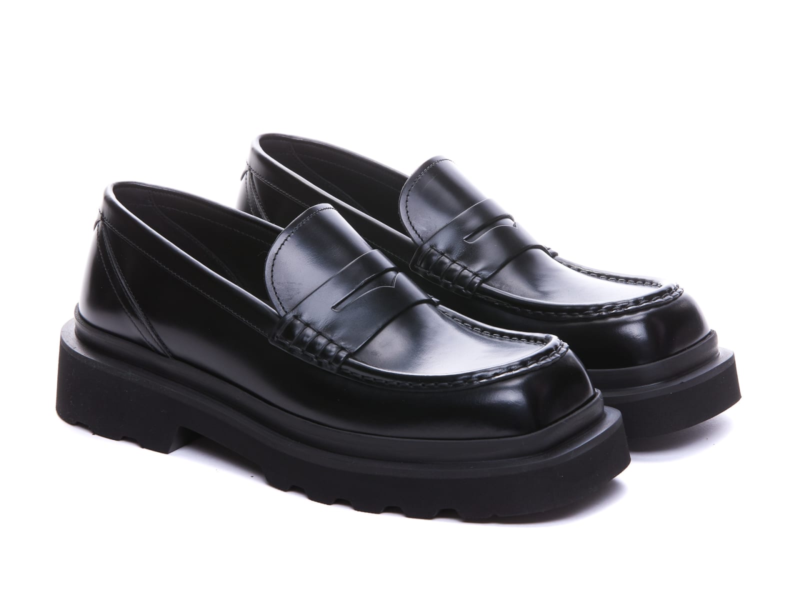 Shop Dolce & Gabbana Loafers In Black