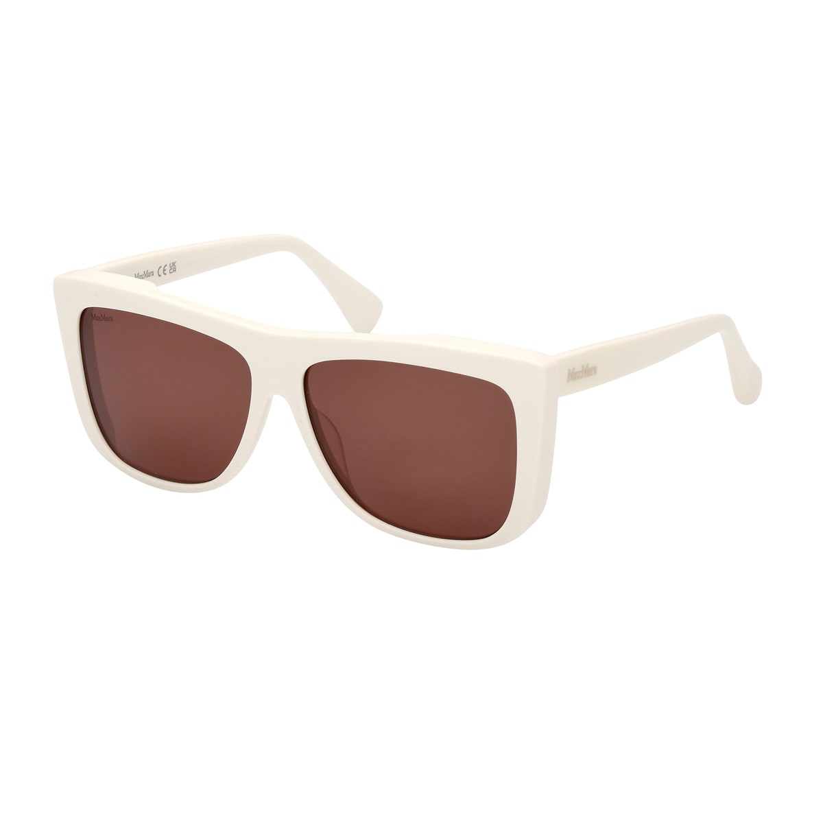 Shop Max Mara Mm0066 21e Sunglasses In Bianco